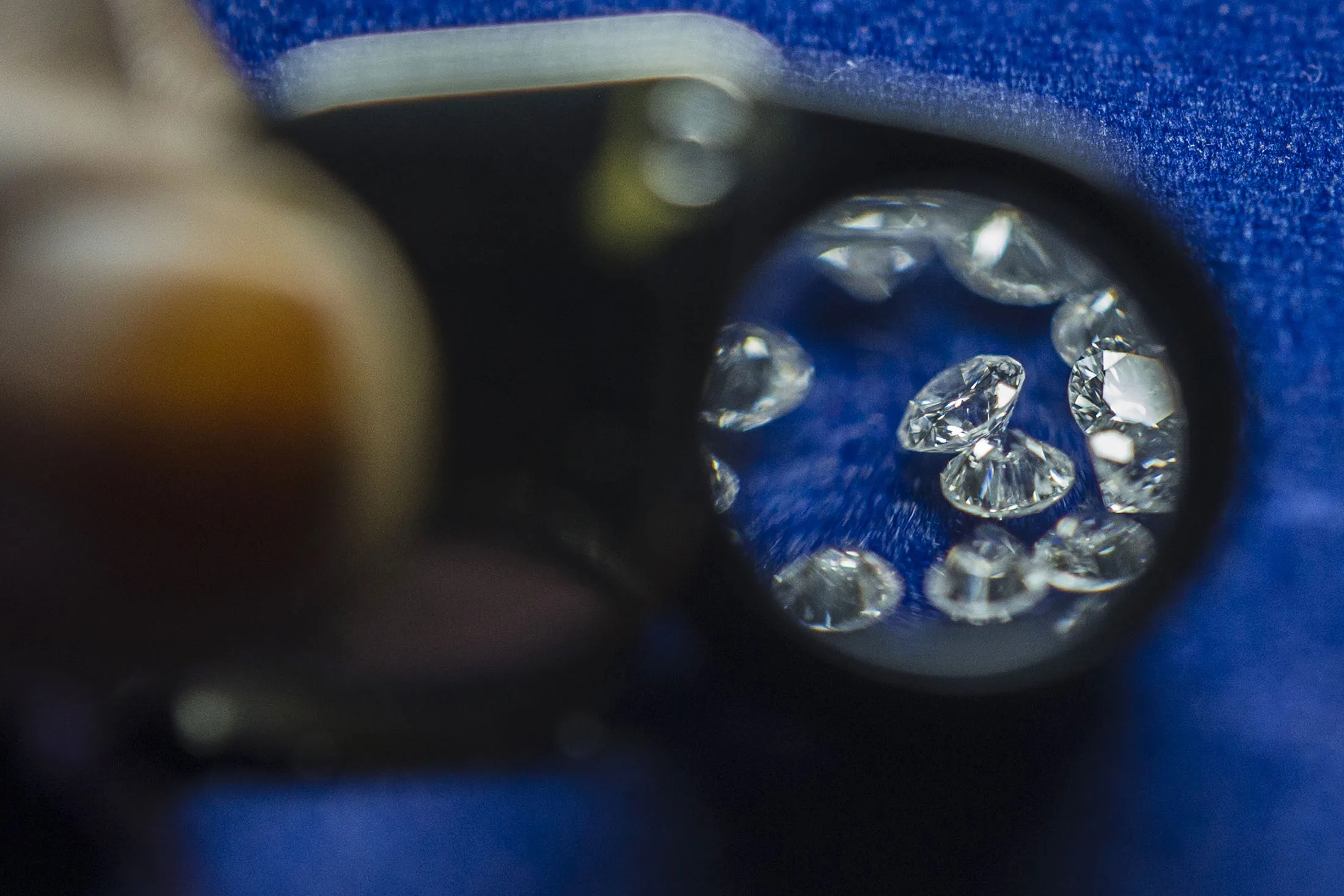 Cut and polished diamonds
