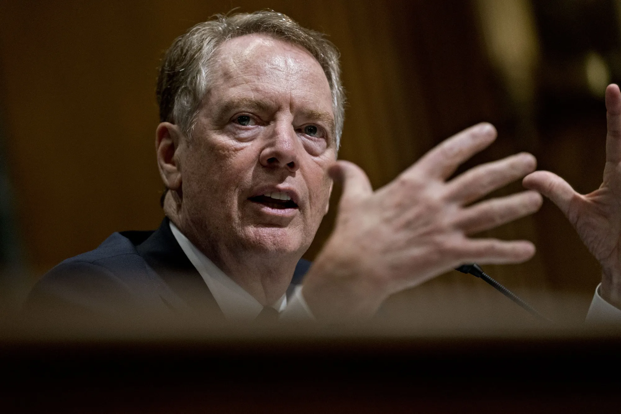 Robert Lighthizer, the U.S. trade representative, at a Senate committee hearing in June.
