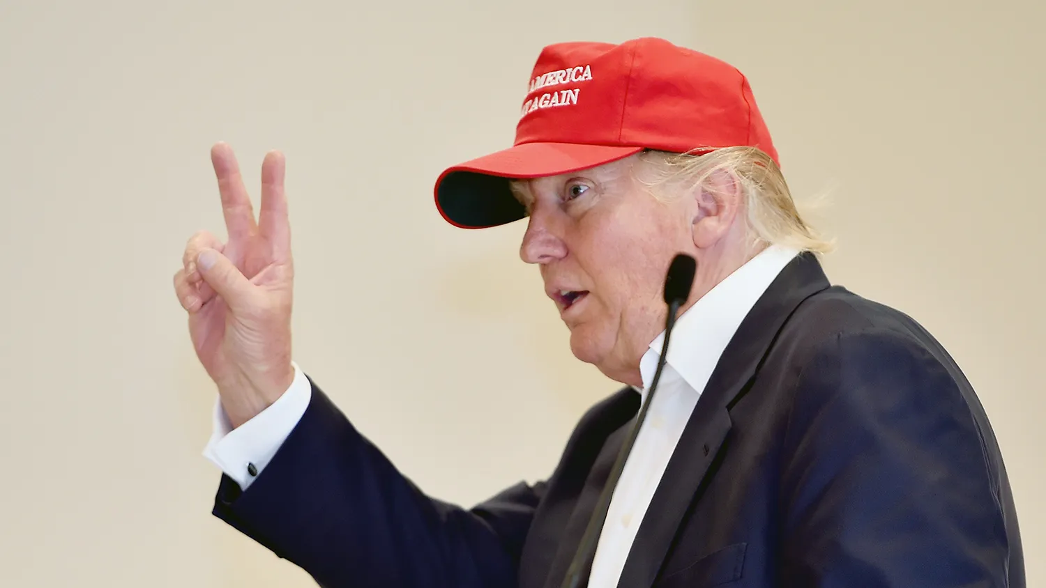 Republican Presidential Candidate Donald Trump visits his Scottish golf course Turnberry on July 30, 2015 in Ayr, Scotland.
