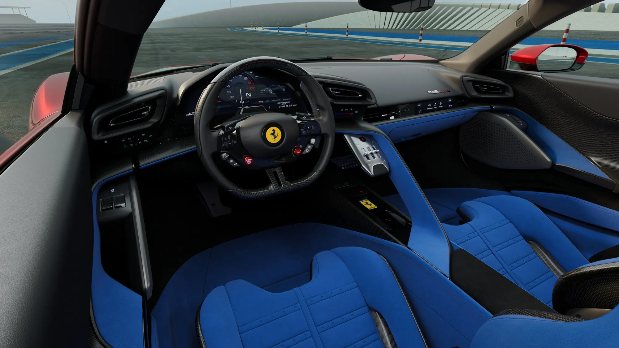 Great news: The steering wheel of Ferrari’s&nbsp;849 Testarossa comes with mechanical buttons. &nbsp;