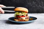 Pinky Cole’s Impossible jalapeño burger.