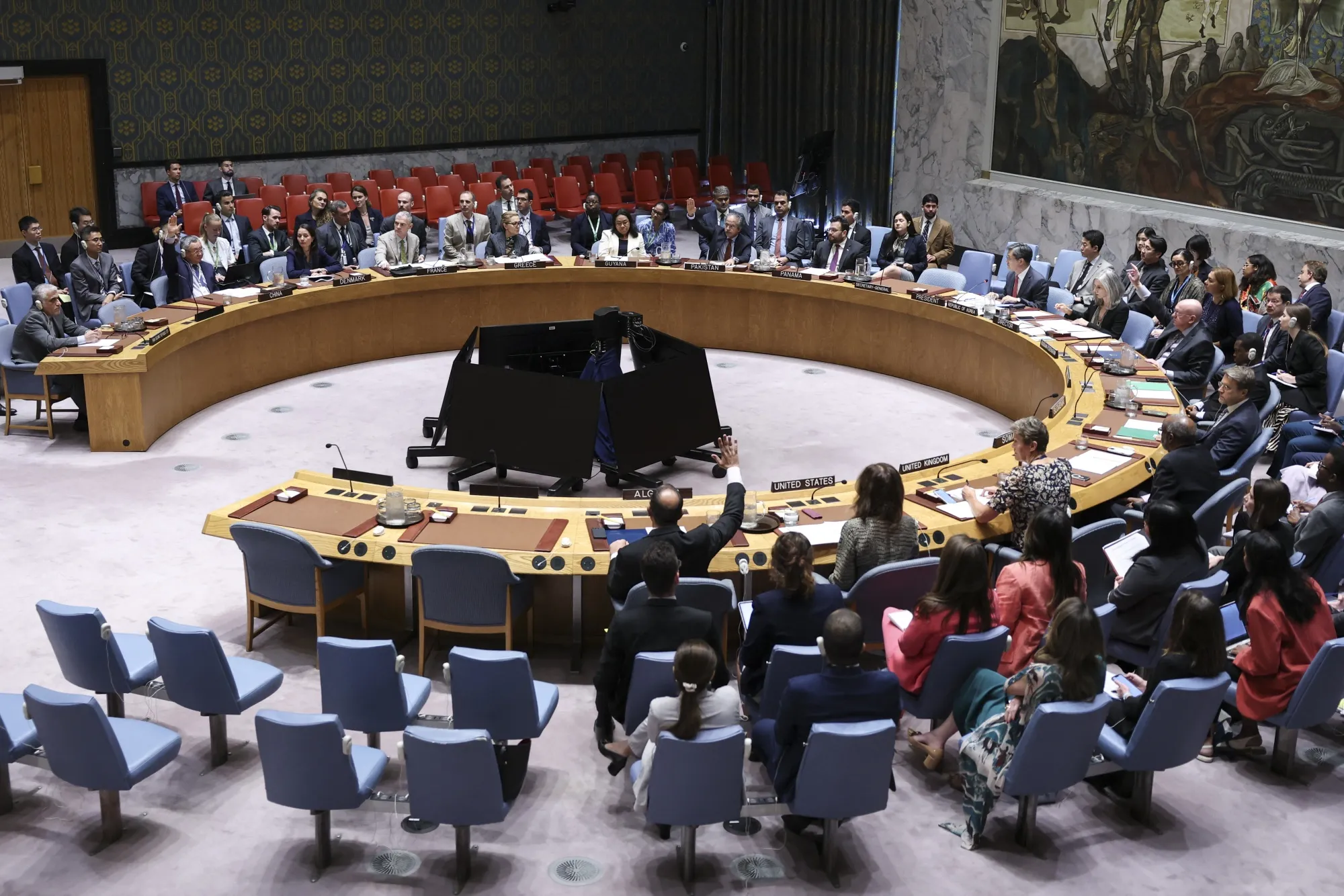 The UN security council holds a meeting on Iran on Sept. 19.