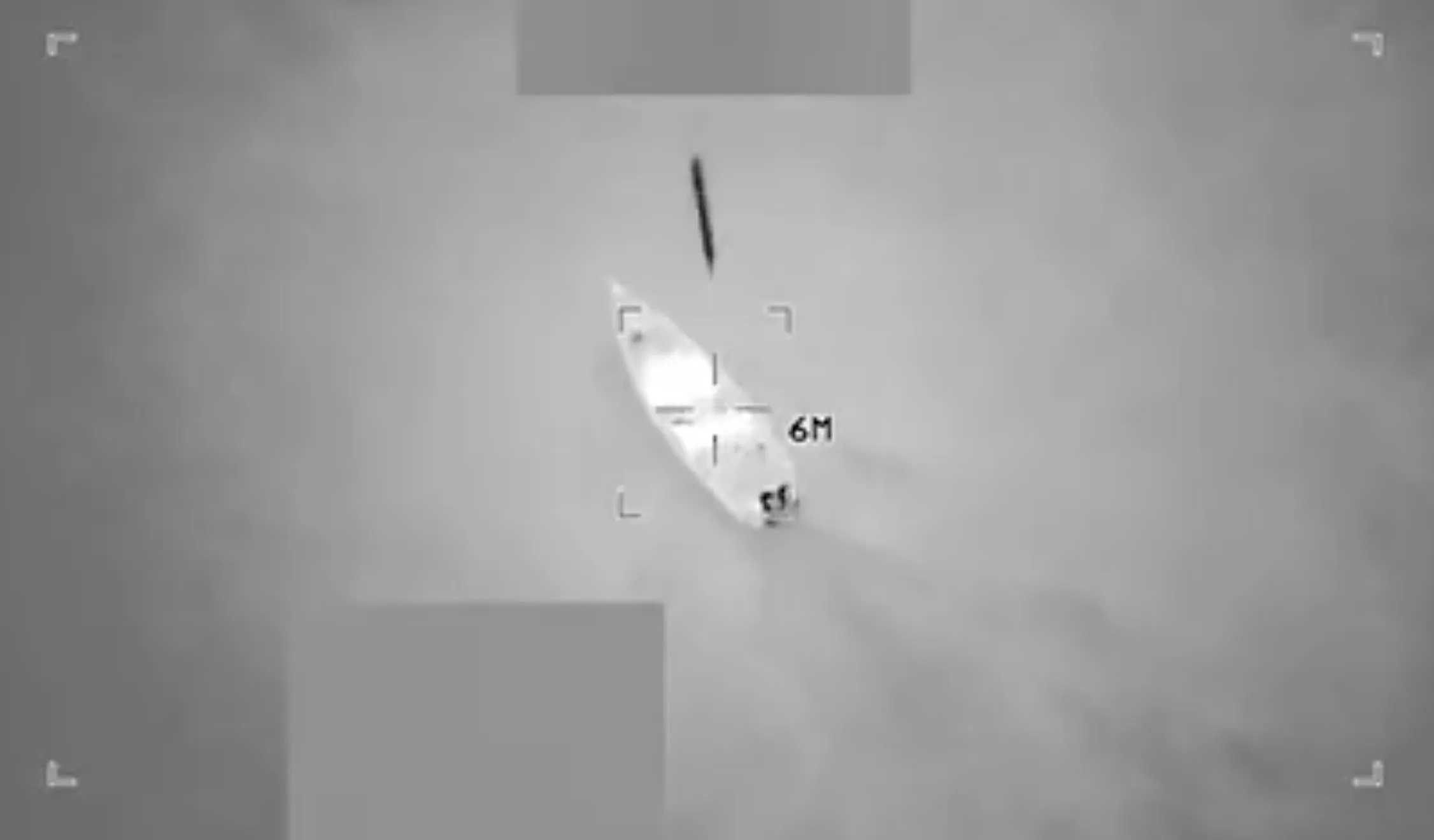 A vessel on fire following a US strike in an image released on Defense Secretary Pete Hegseth’s X account on Oct. 24.