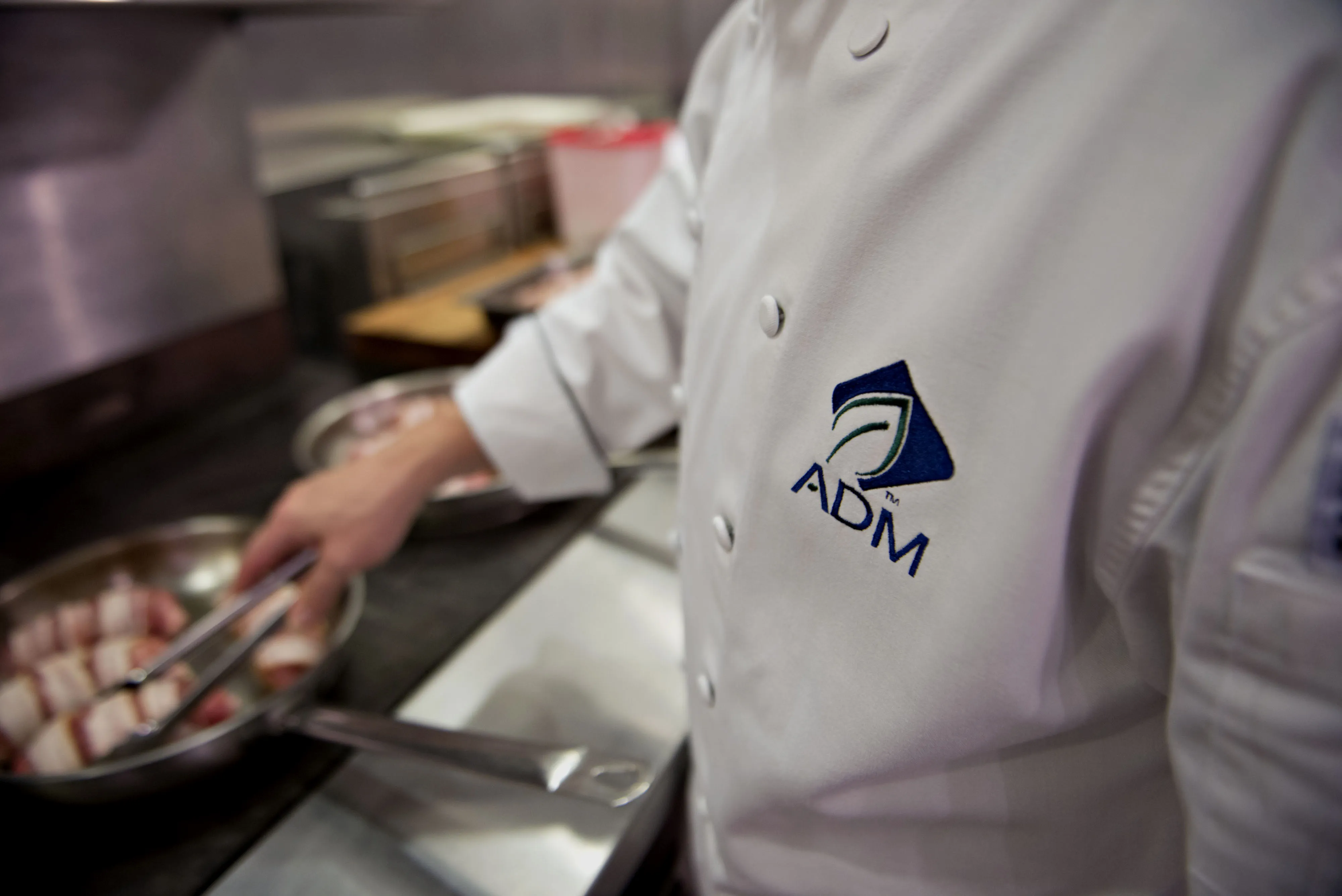 A chef works at the ADM Culinary Center test kitchen in Decatur, Illinois.&nbsp;