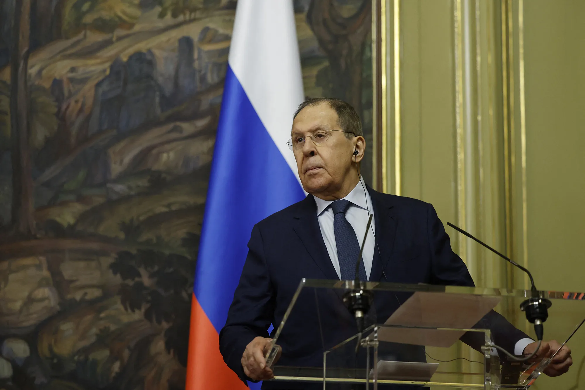 Russia's Foreign Minister Sergei Lavrov.