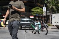 Food Delivery On The Streets Of Singapore