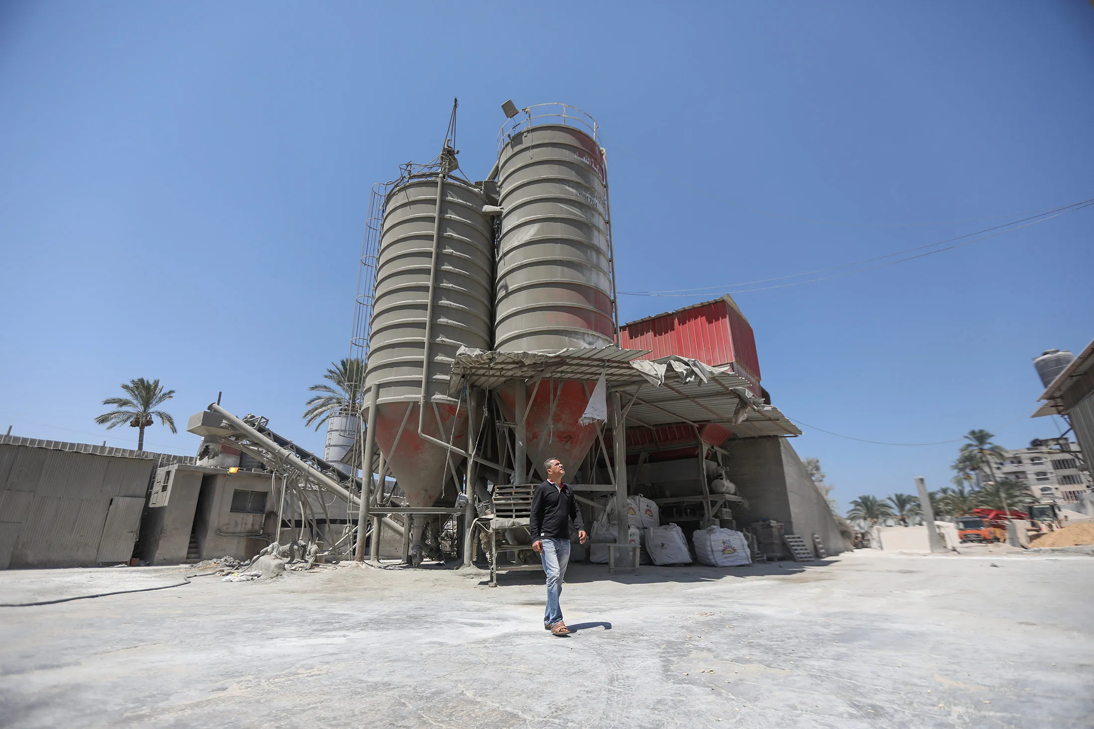 Mohamad al-Assar at his rebuilt factory.