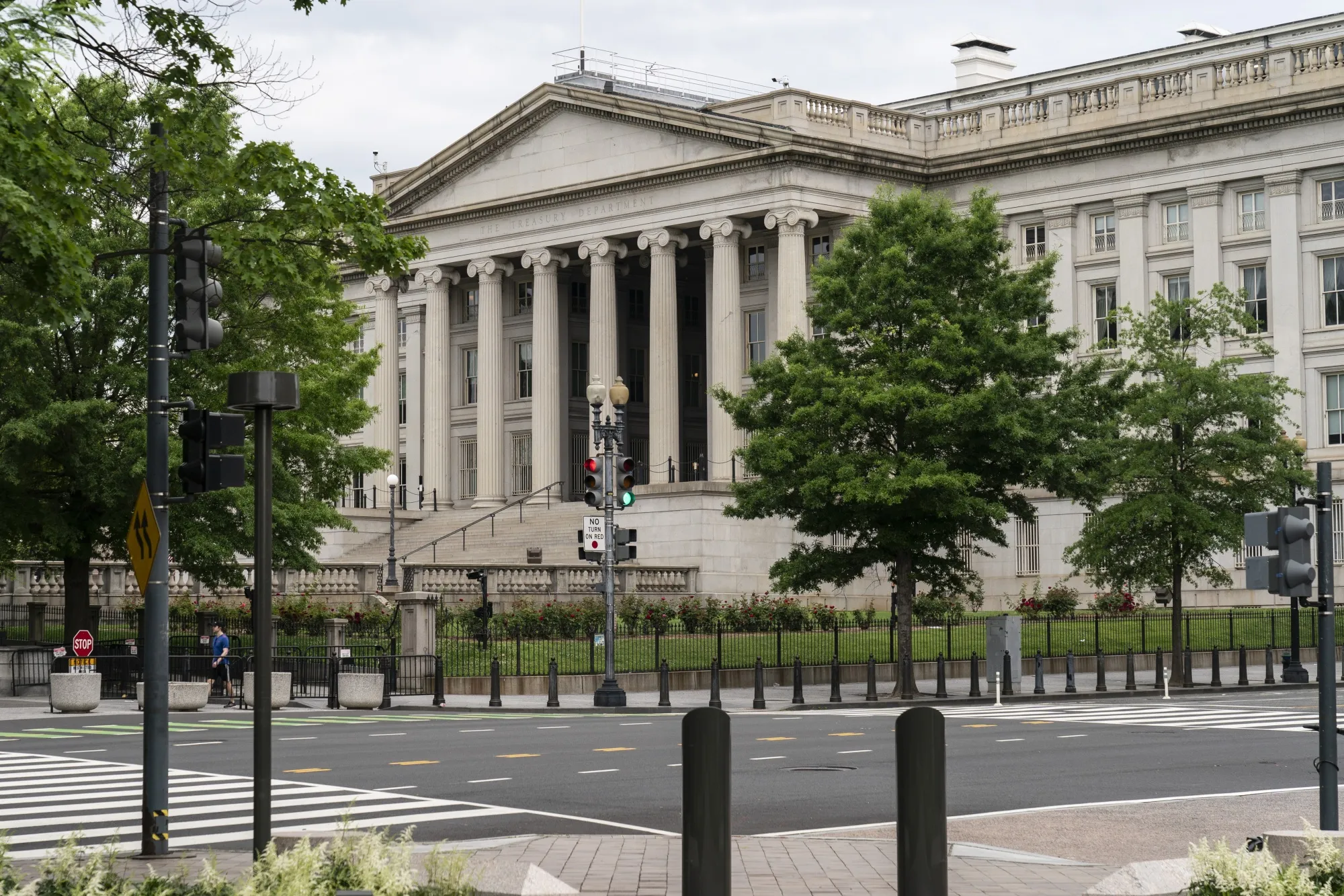 The US Treasury building in Washington, D.C.
