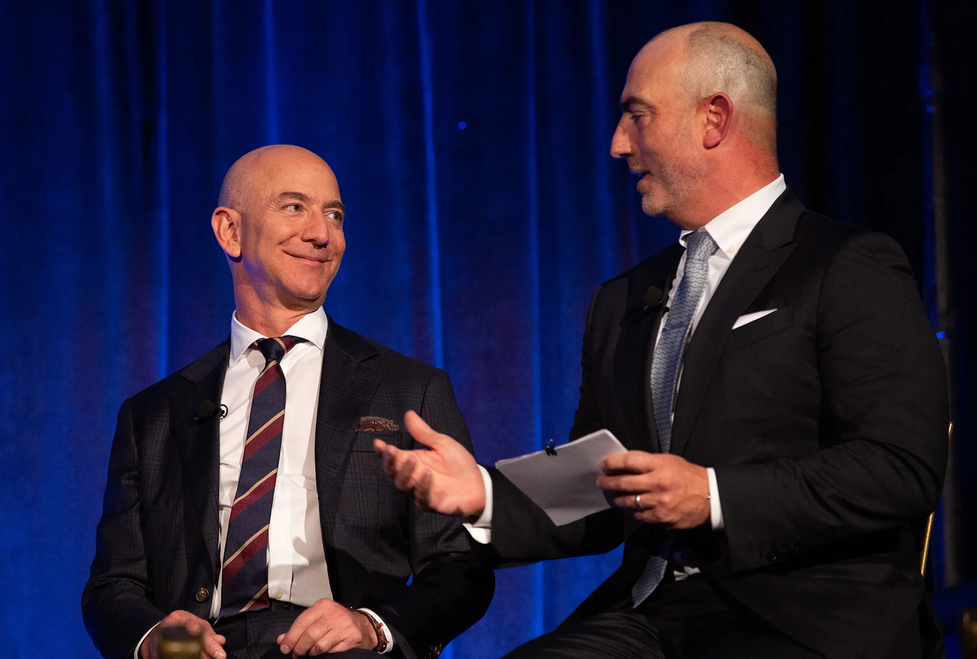 Jeff and Mark Bezos