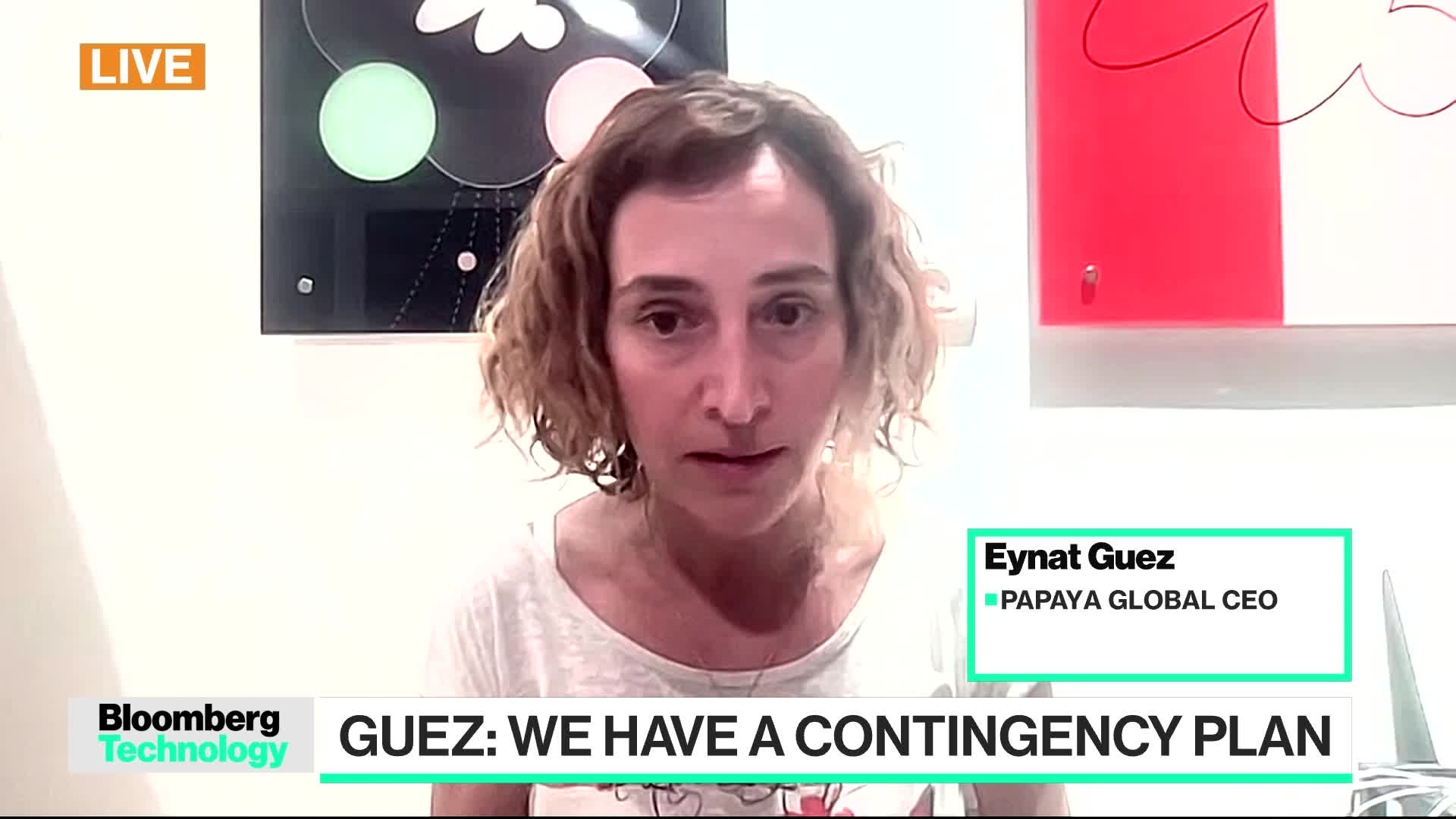Watch Papaya Global CEO on Operating Business in Israel Bloomberg