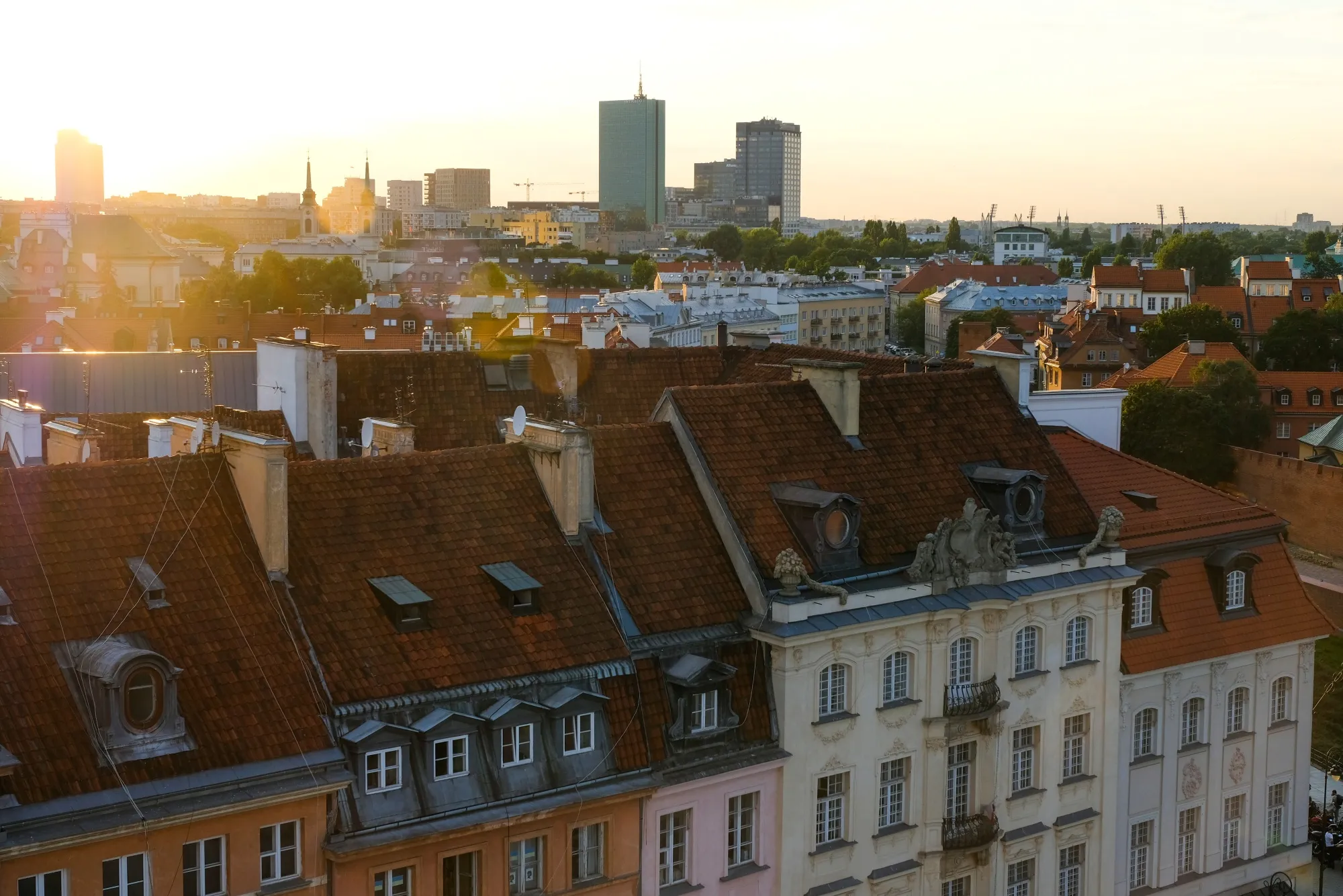 Residential housing in Warsaw.