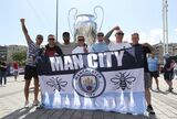 Manchester City fans in Taskim square in Istanbul. Picture date: 10th June 2023. Picture credit should read: Paul Terry/Sportimage Credit: Sportimage Ltd/Alamy Live News