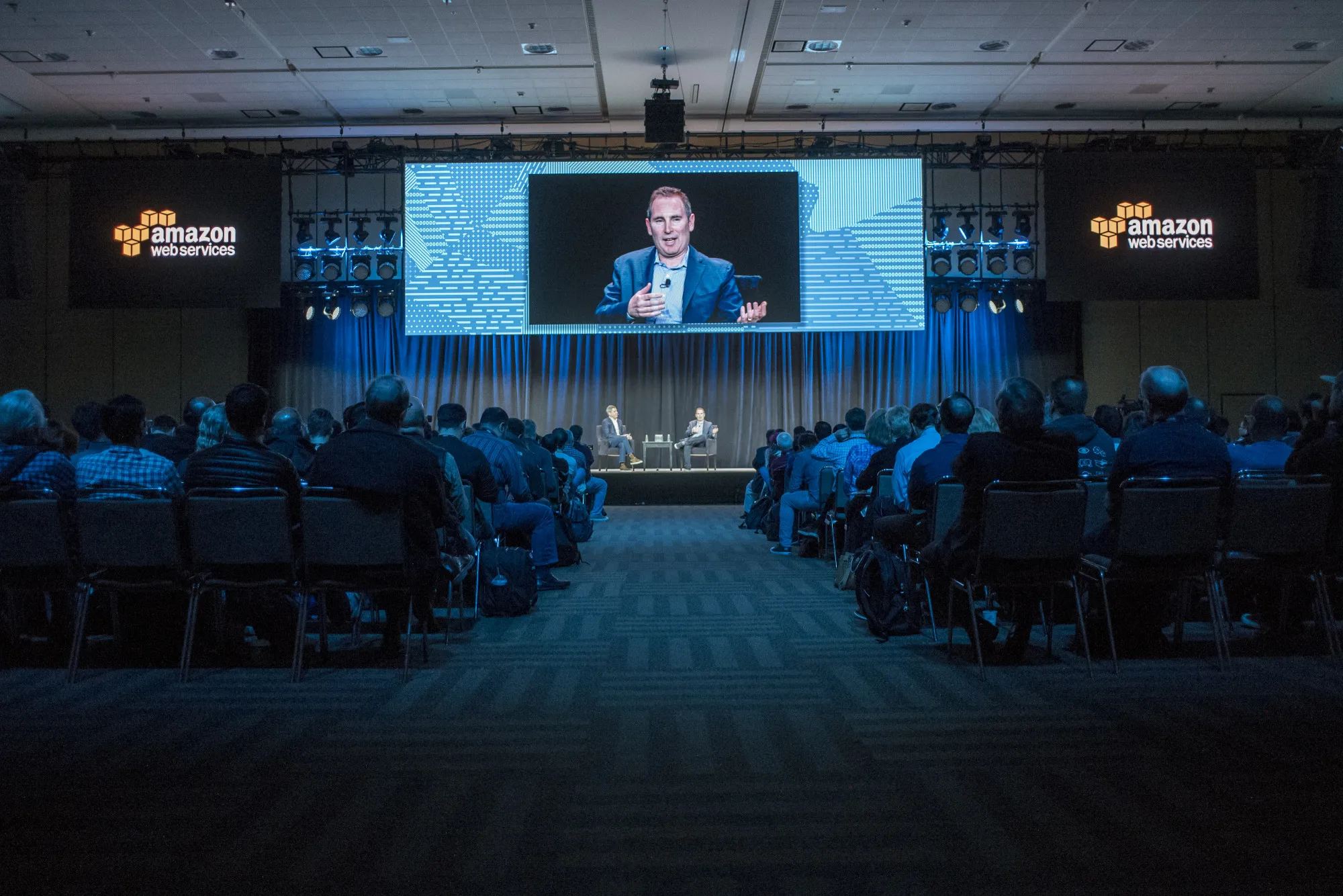Andy Jassy, chief executive officer of web services at Amazon.com Inc., speaks during the Amazon Web Services (AWS) Summit in San Francisco, California, U.S., on Wednesday, April 19, 2017.