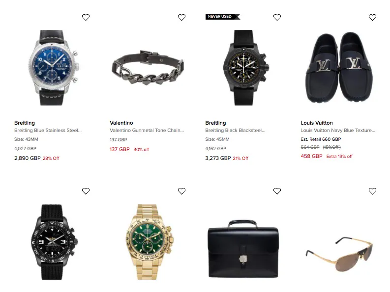 The&nbsp;Luxury Closet website.