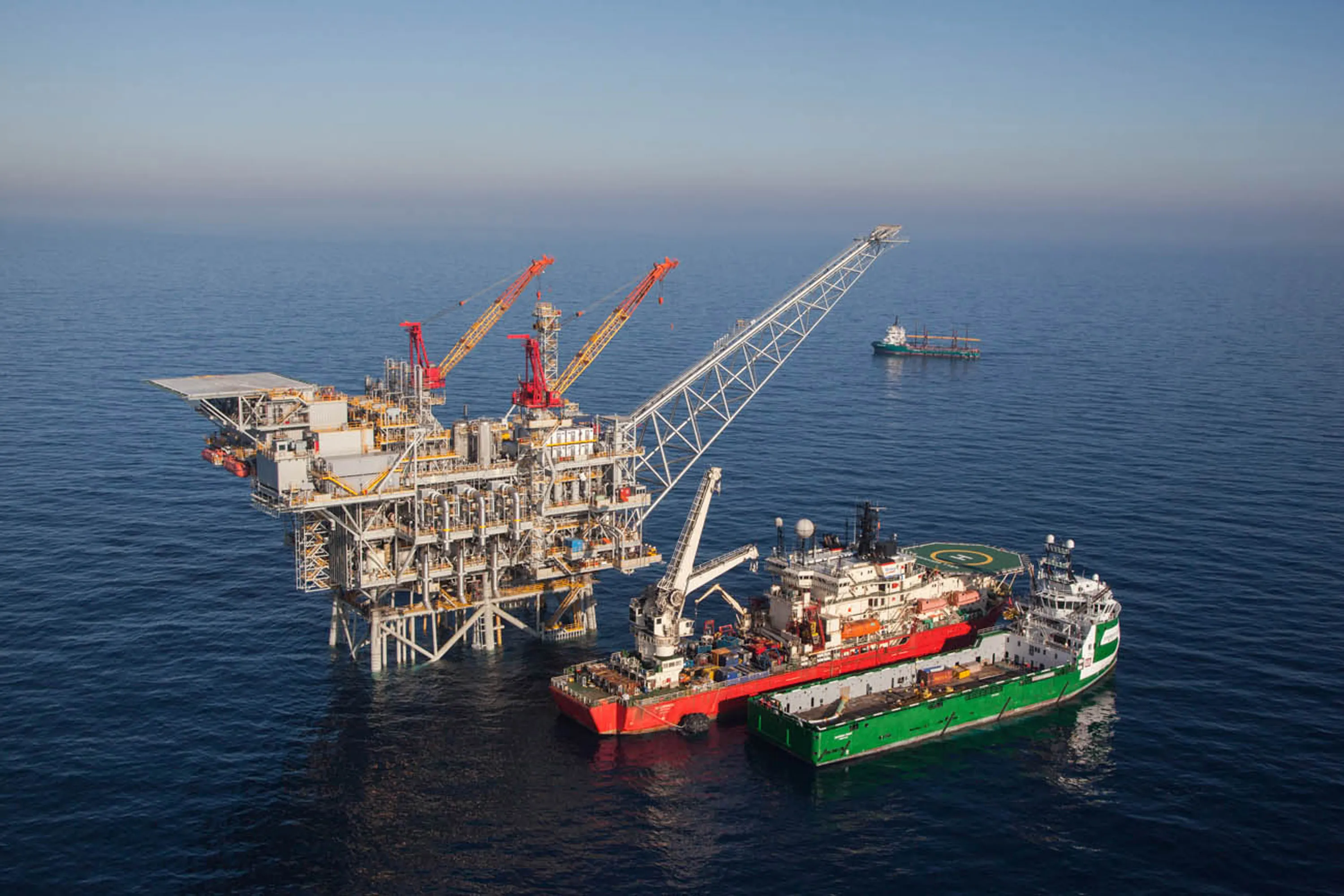 The Tamar field in the Mediterranean Sea.