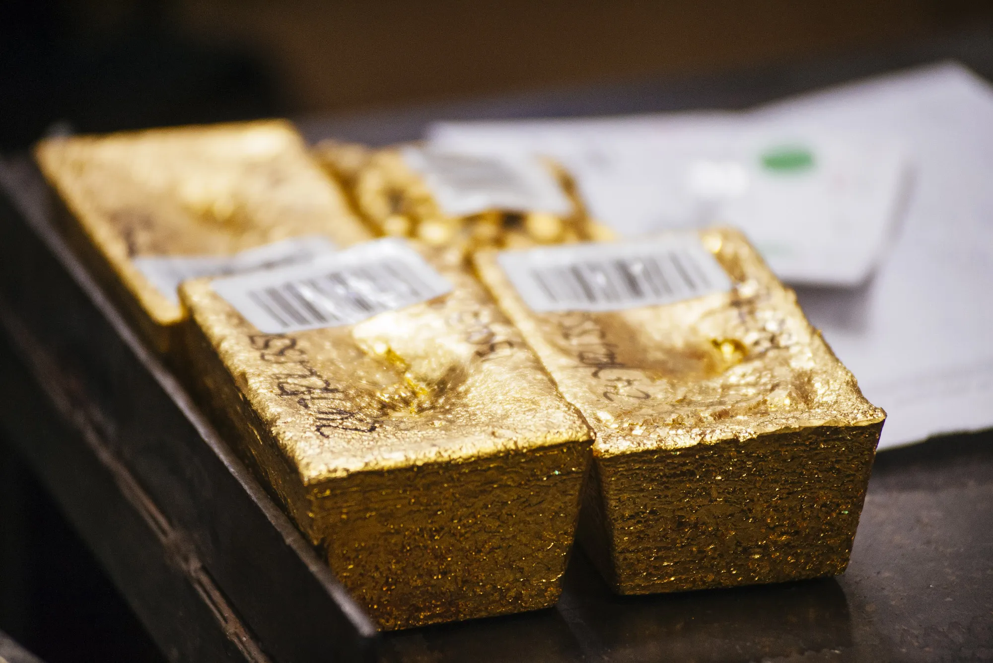 Gold Bar Casting And Krugerrand Minting At Rand Refinery Ltd.