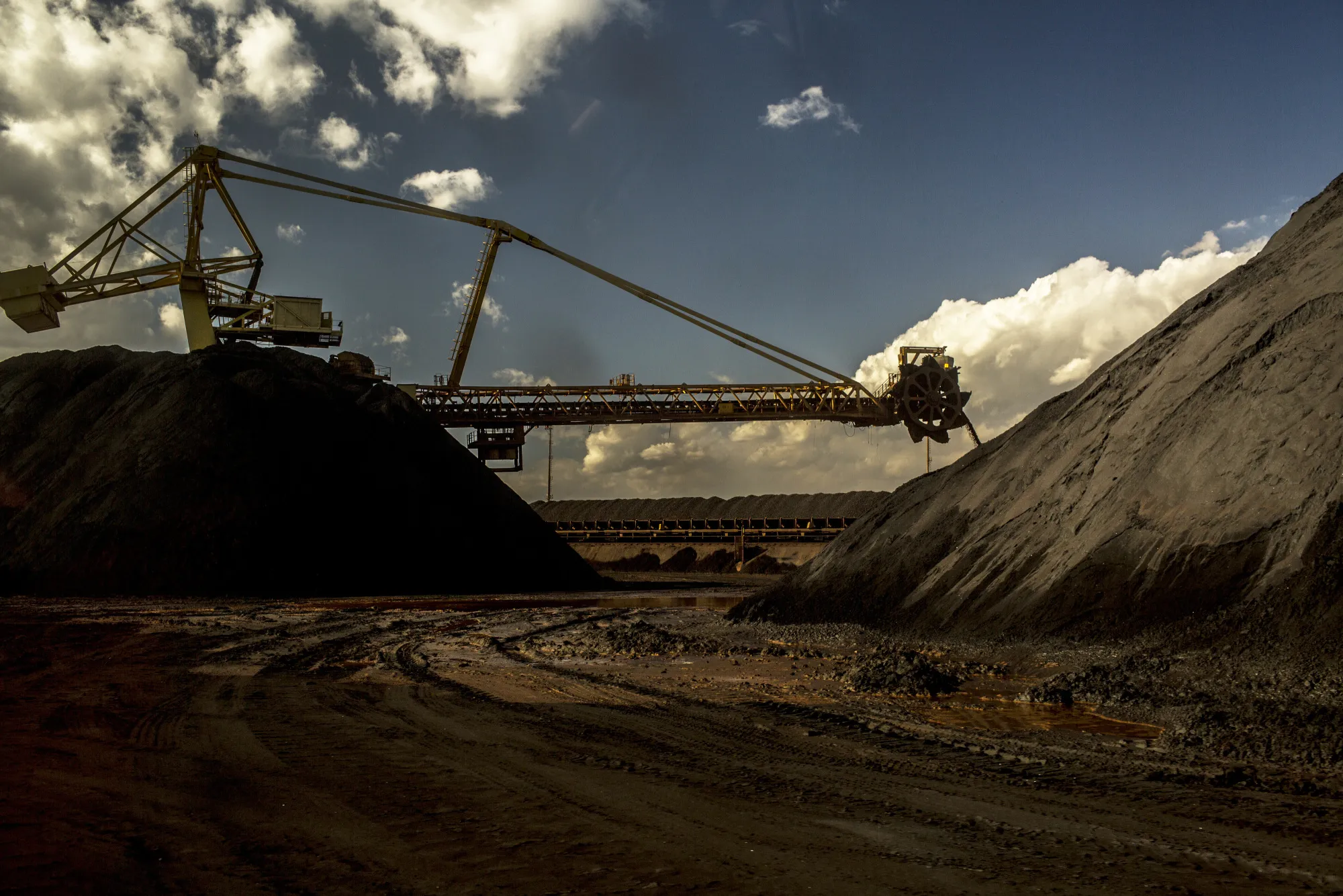 Operations Inside The CSN Sepetiba Coal and Iron Ore Terminal At The Port Of Sepetiba