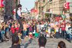 Juggling swords on the Royal Mile at the Edinburgh Festival
