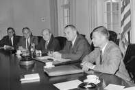 From left: US Secretary of Defense Robert McNamara