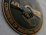 The AFL-CIO headquarters is shown in Washington, D.C.
