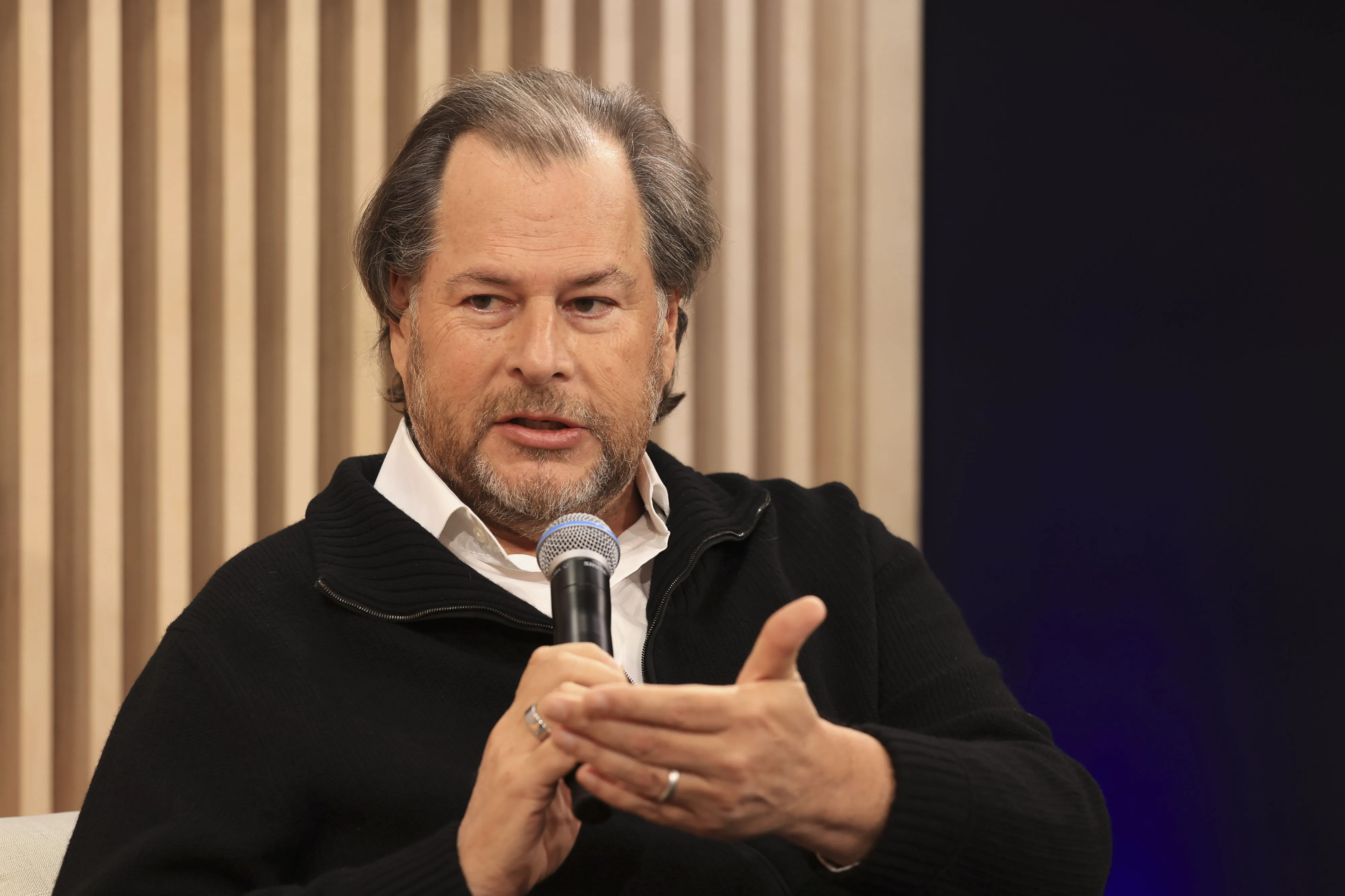 Marc Benioff during the World Economic Forum (WEF) in Davos.