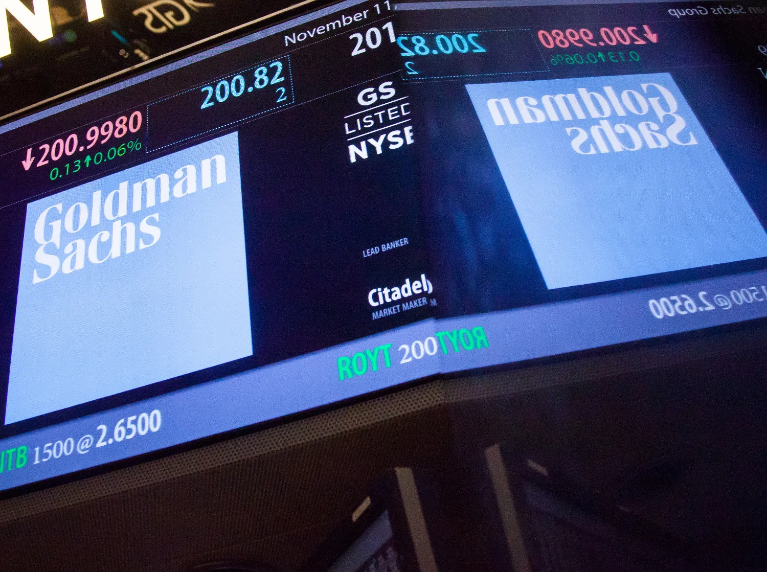 Trading On The Floor Of The NYSE As U.S. Stocks Pare Declines While Small Caps Fuel Election Rally