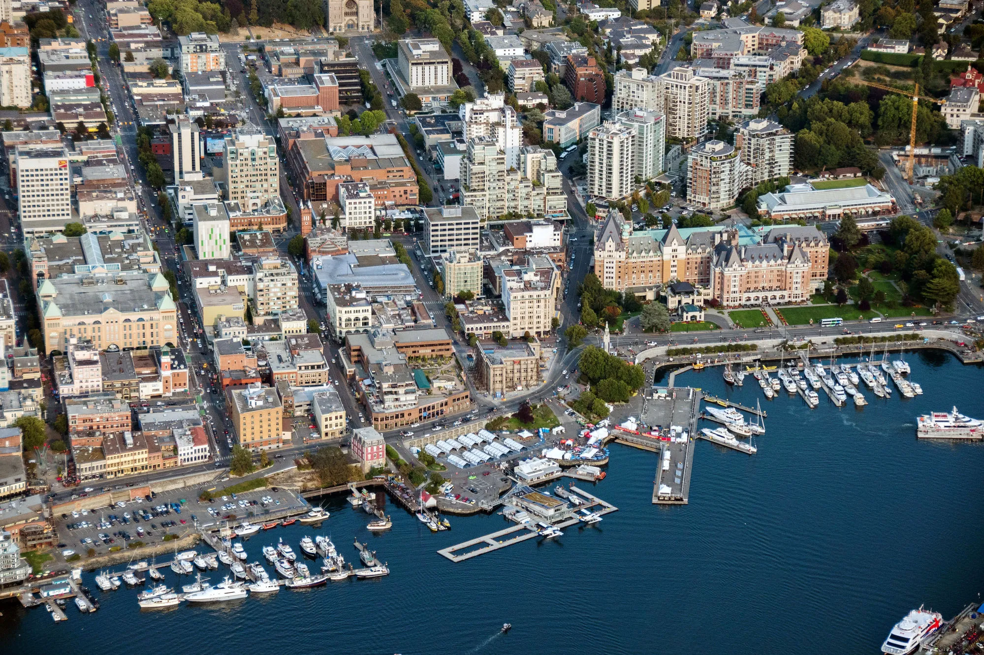 Aerial Views Of British Columbia's Capital Ahead Of GDP Figures