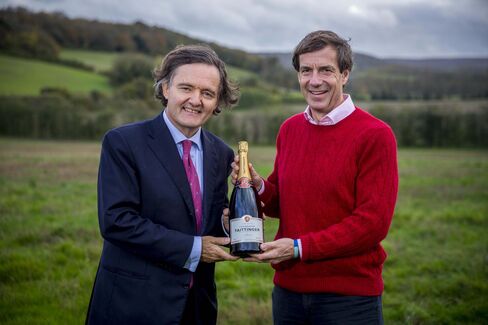 Pierre-Emmanuel Taittinger and Patrick McGrath. Source: Thomas Alexander/Taittinger via Bloomberg.