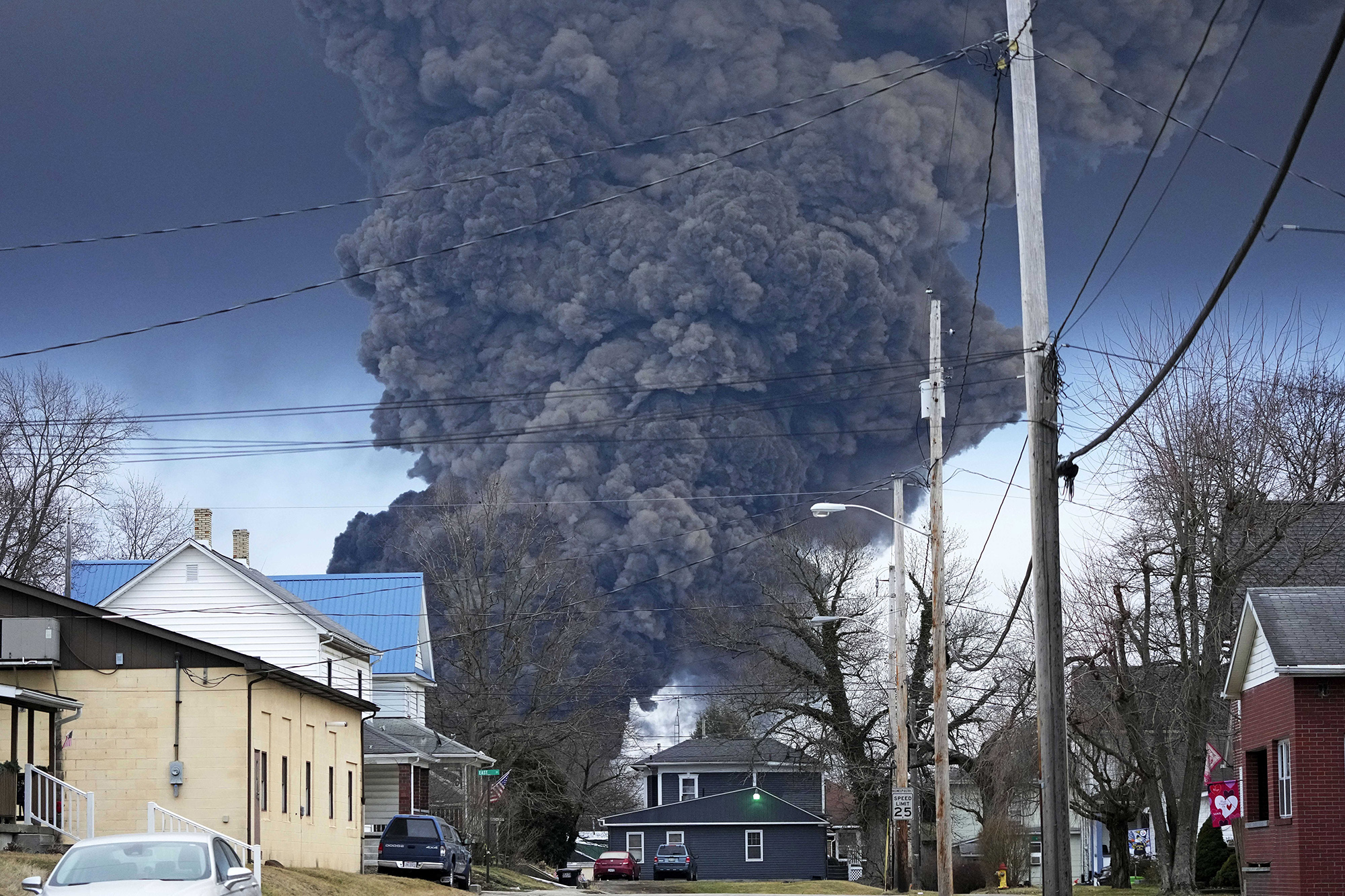 Upset Ohio town residents seek answers over train derailment