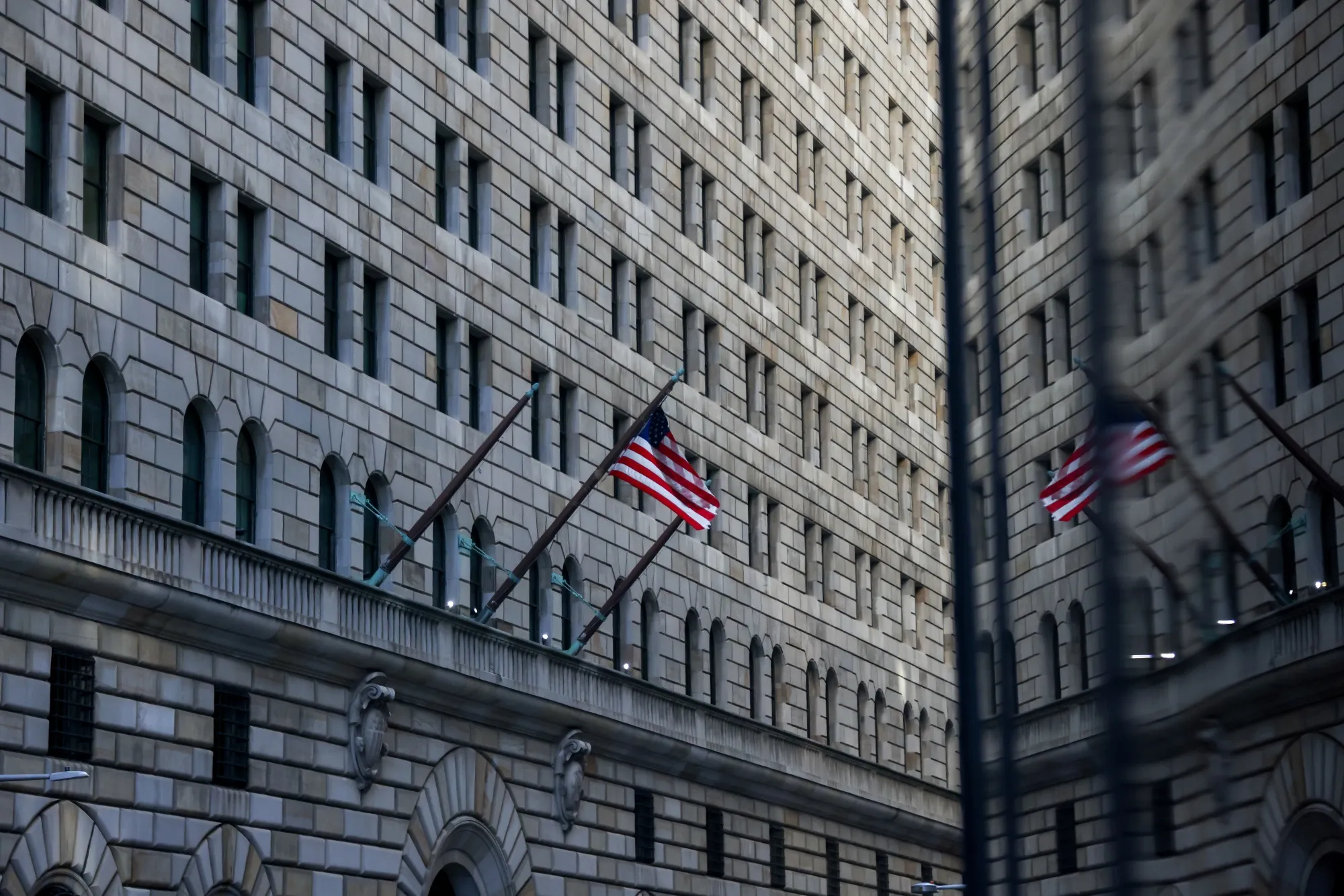 The Federal Reserve Bank of New York in New York.