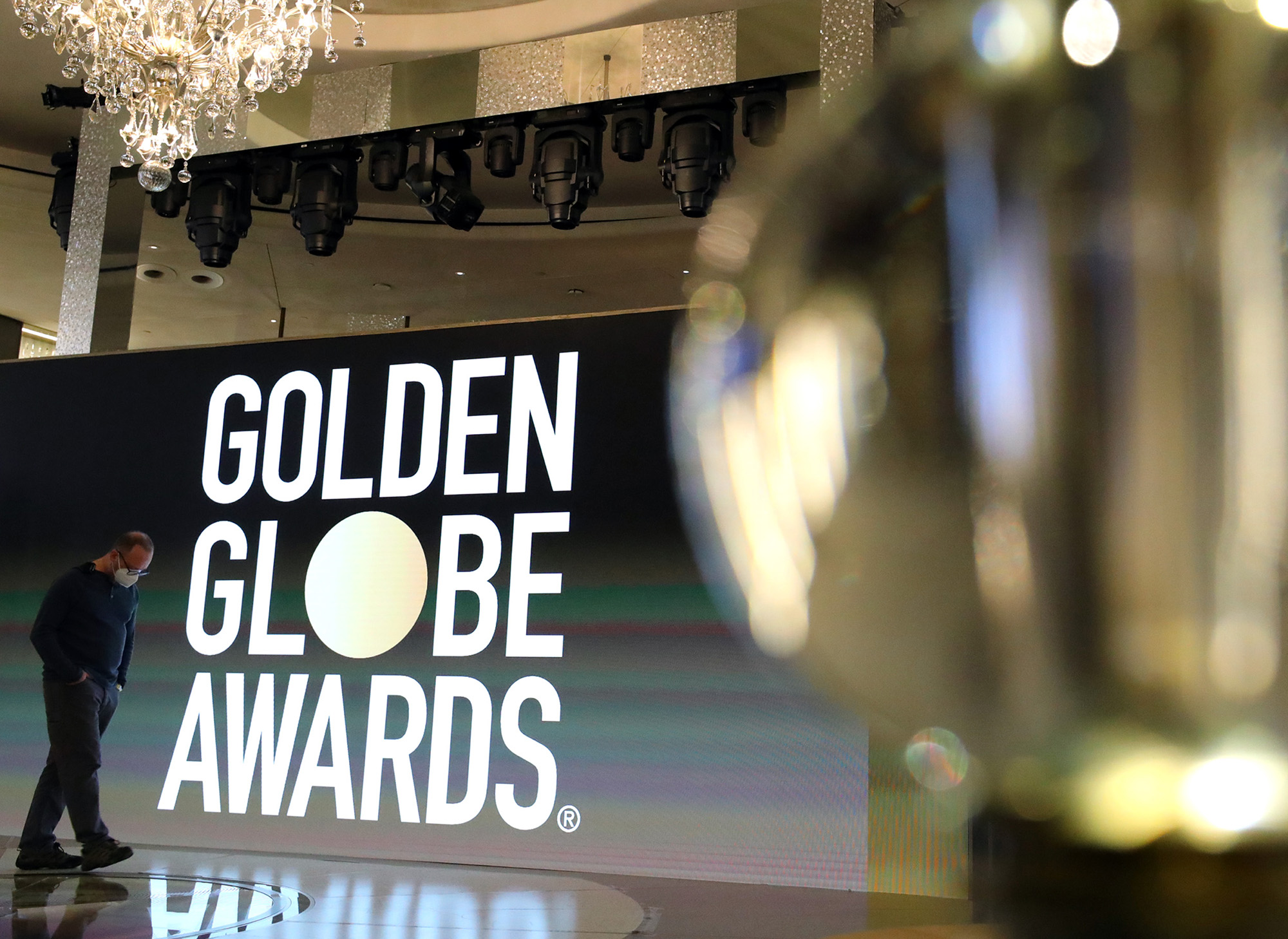 NEW YORK, NEW YORK - FEBRUARY 26: Interior view during the 78th Annual Golden Globes Media Preview at The Rainbow Room on February 26, 2021 in New York, New York. (Photo by Arturo Holmes/Getty Images)