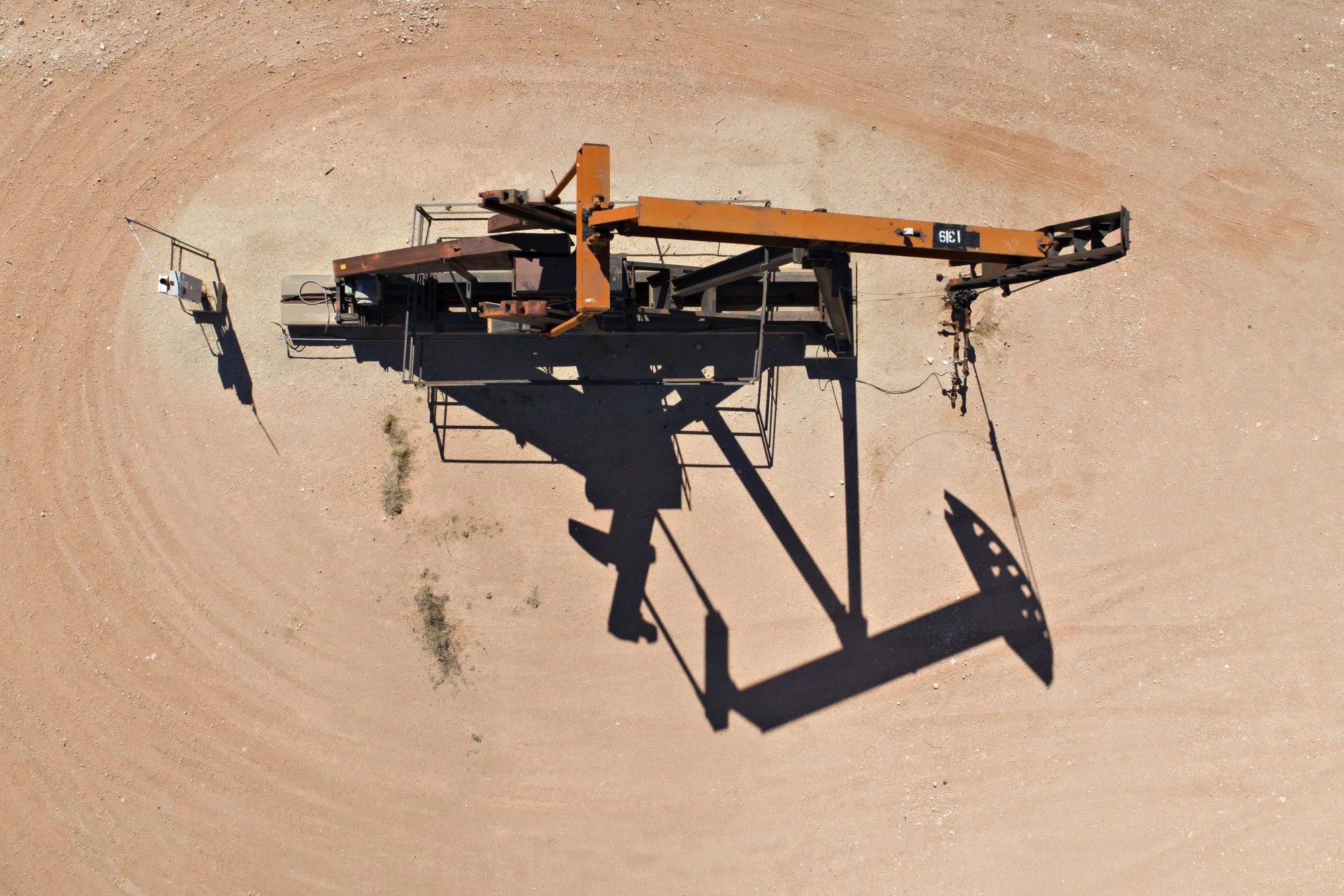 A pumpjack operates&nbsp;in the Permian Basin in Texas, U.S.