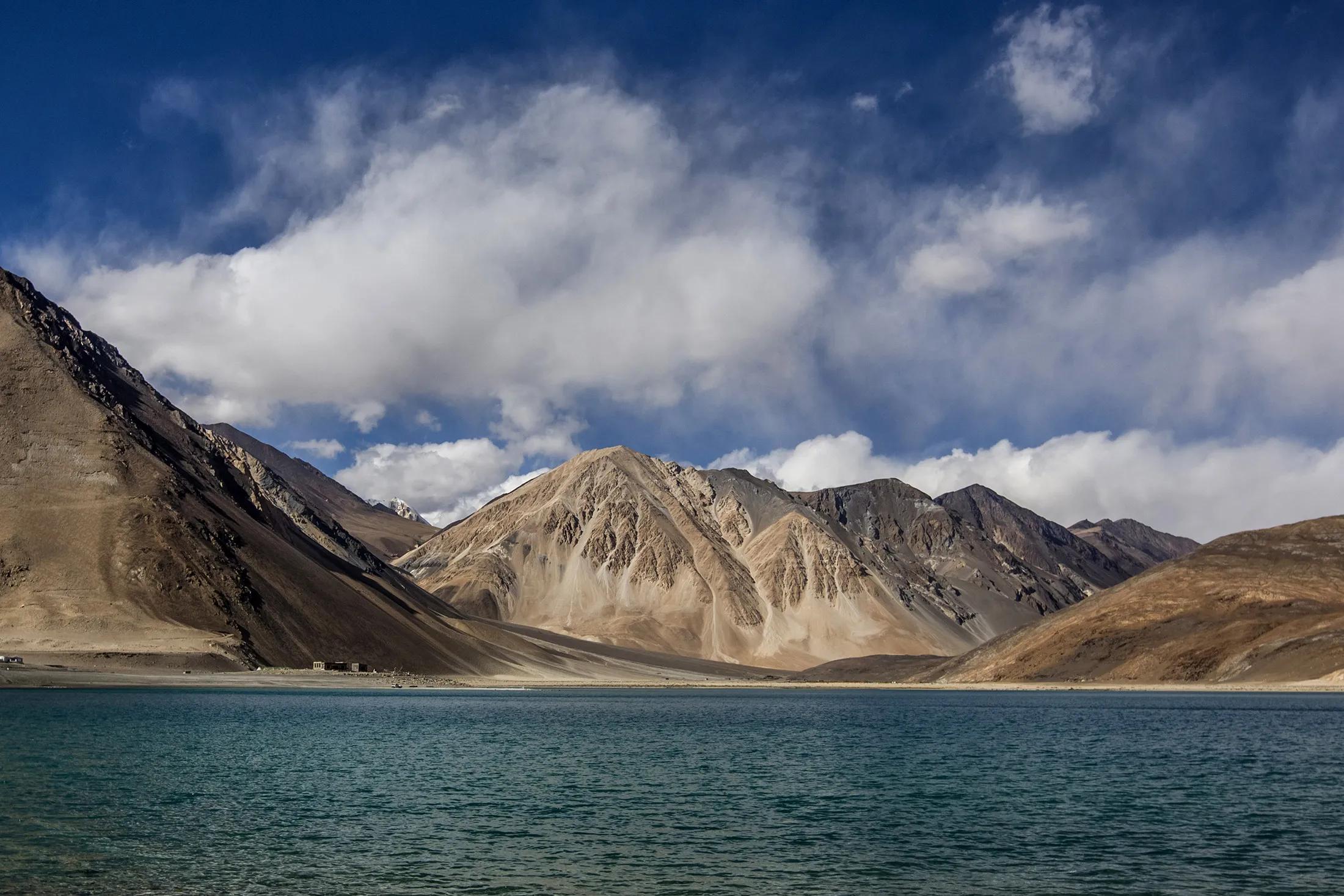 The Pangong Lake in Ladakh, India.