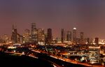 Buildings stand along the skyline of Houston, Texas, U.S.