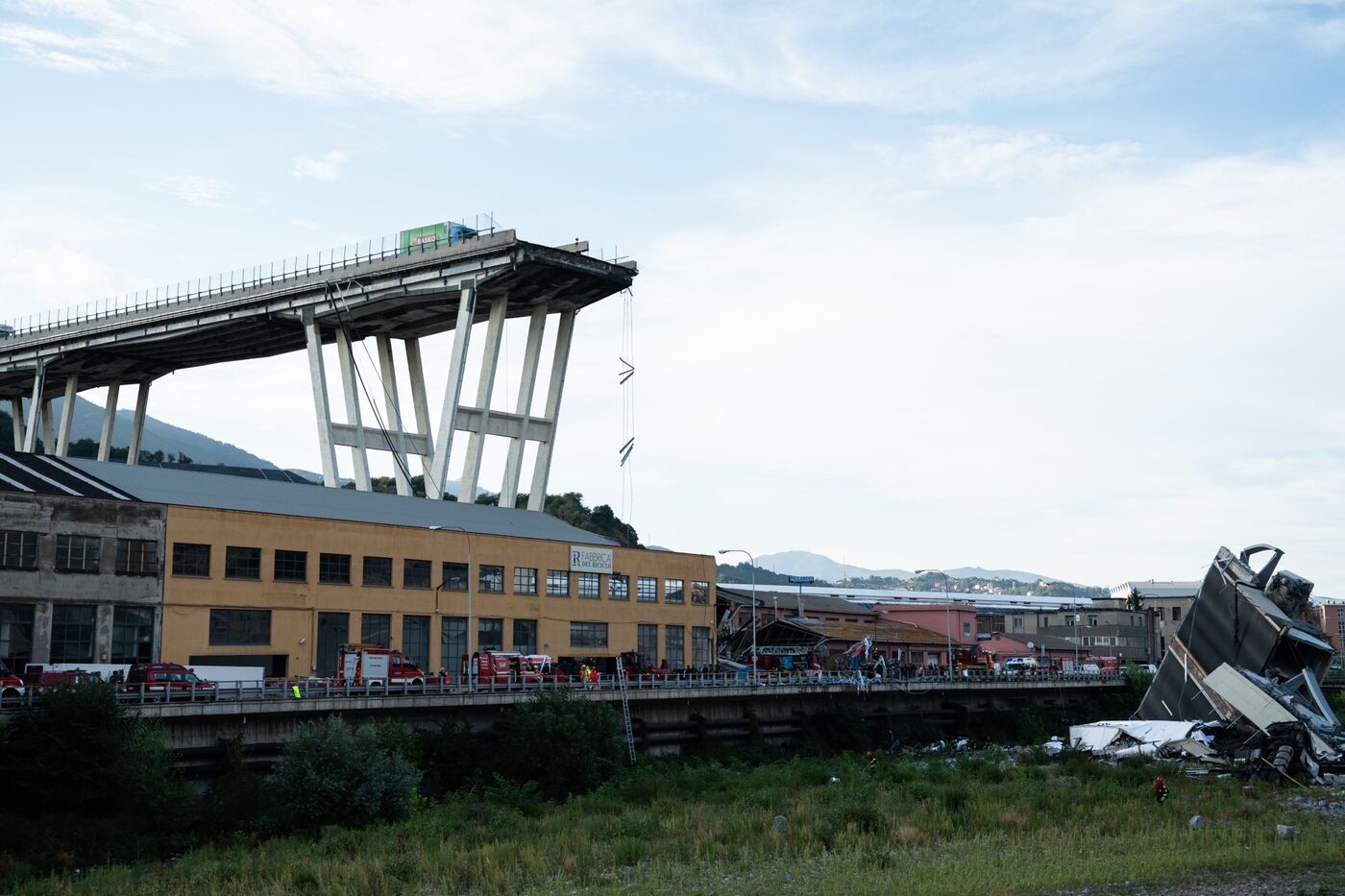 Crollo del ponte autostradale italiano