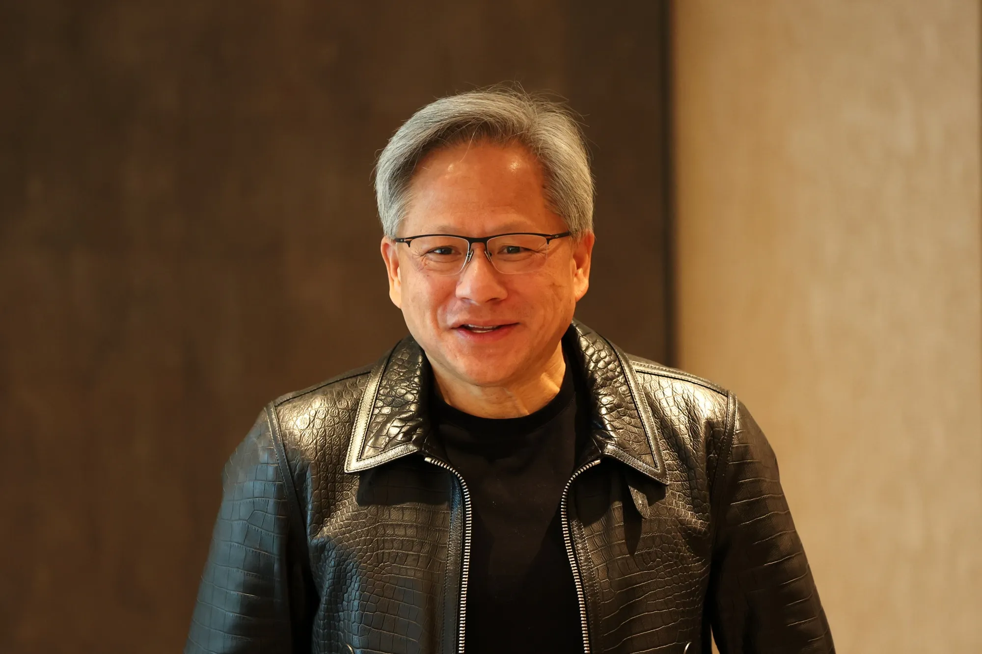 Nvidia CEO Jensen Huang in Singapore&nbsp;on Dec. 6.