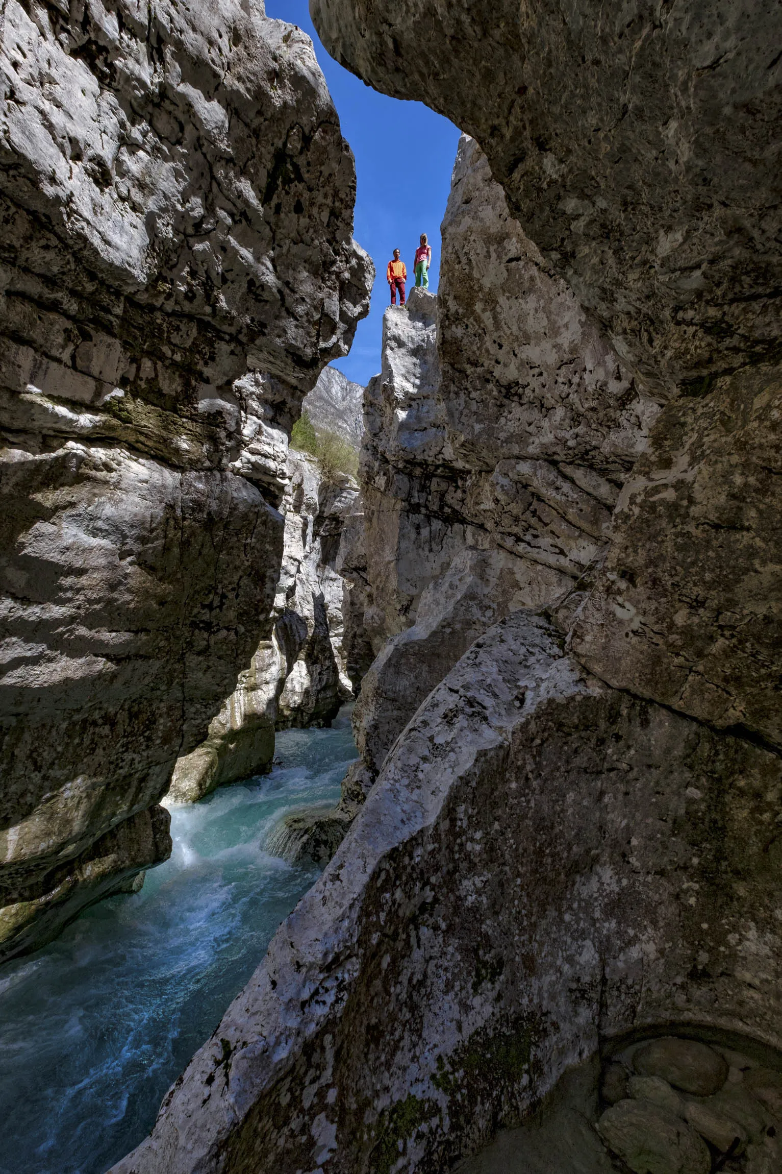 Climbing the Julian Alps. At&nbsp;Korita Soce, the&nbsp;Soca River carves&nbsp;its way through a narrow gorge.