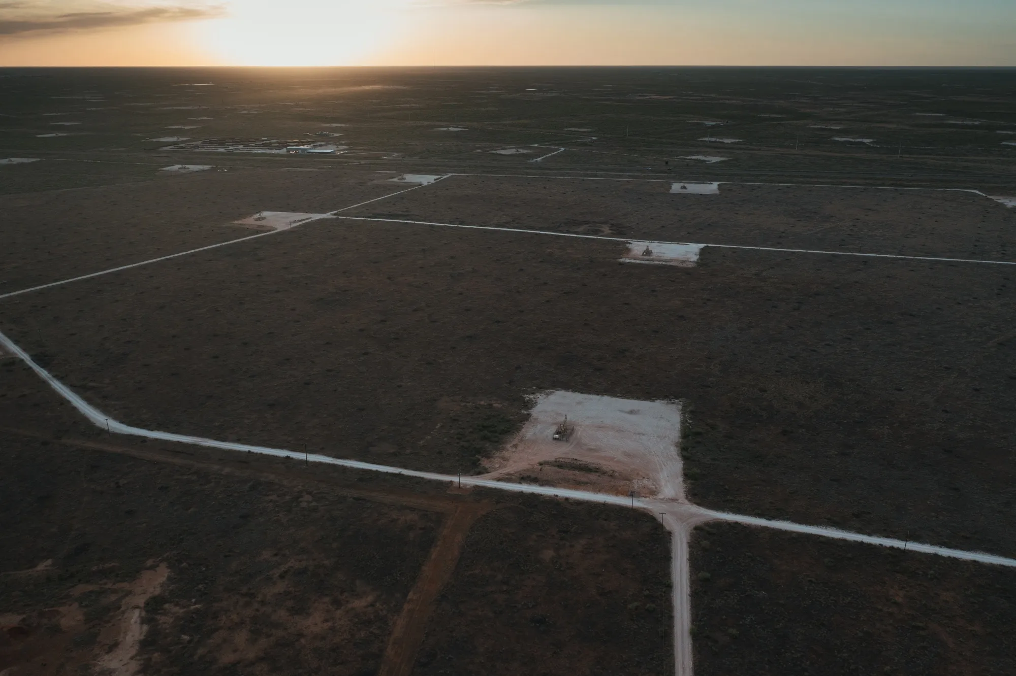 Pumpjacks outside Midland, Texas.