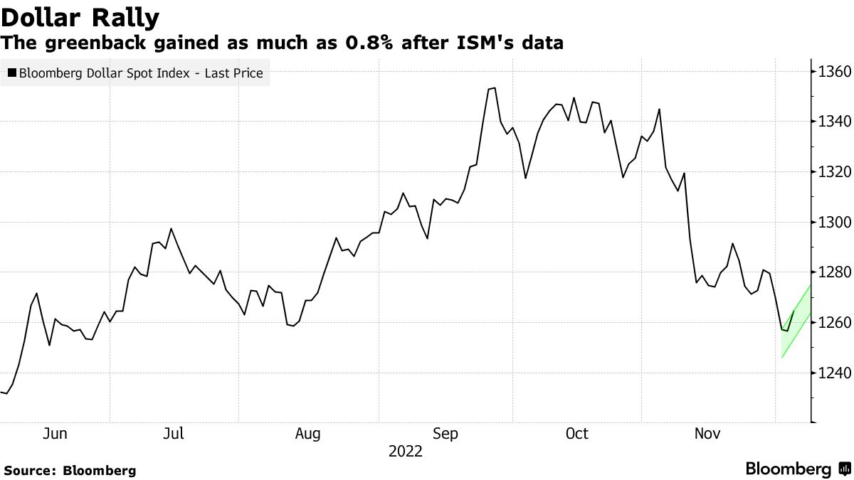 Dollar Rallies After Services Data Shows Resilience in Economy - Bloomberg