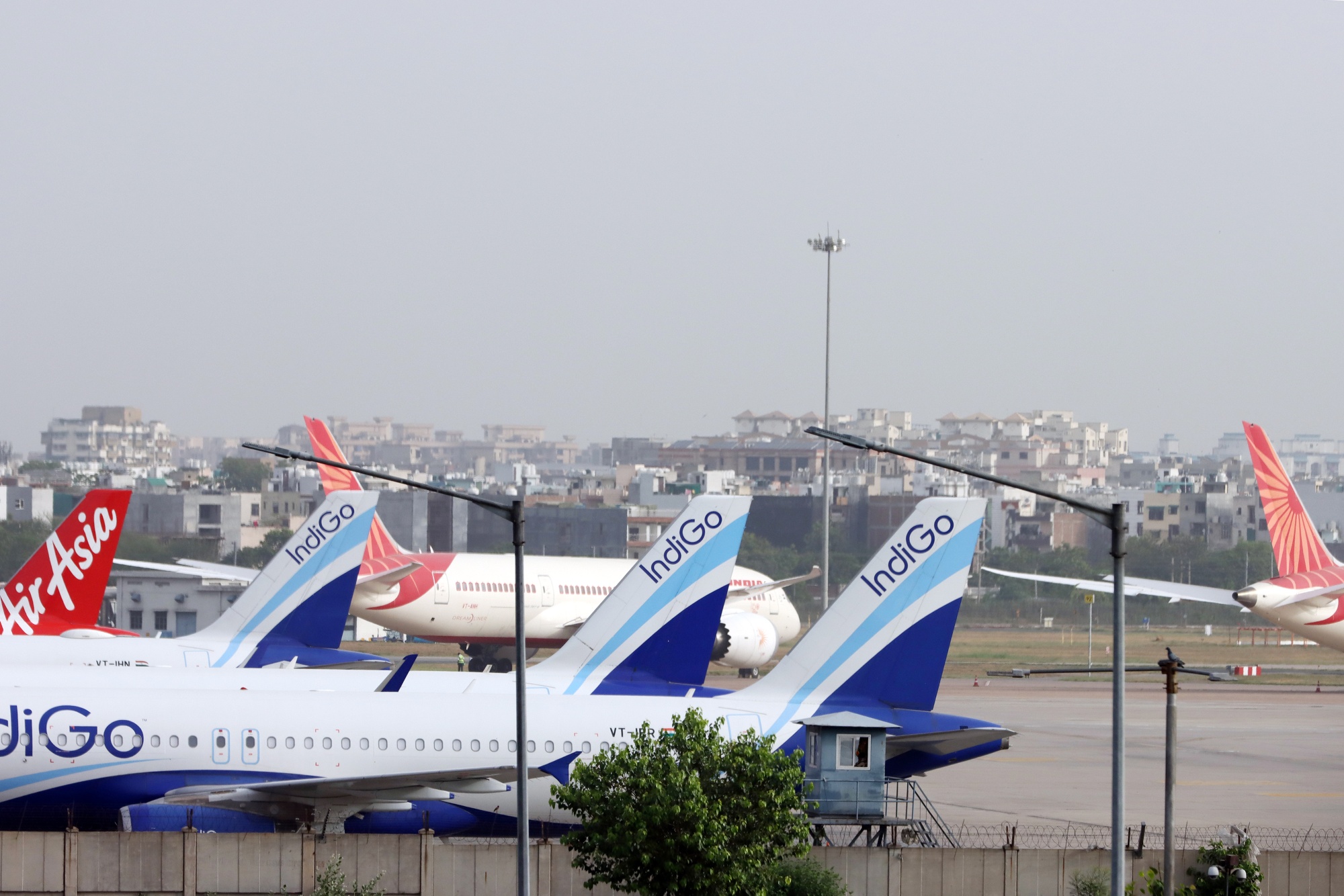 Aircraft At Delhi Airport As India’s Airlines Left Exposed