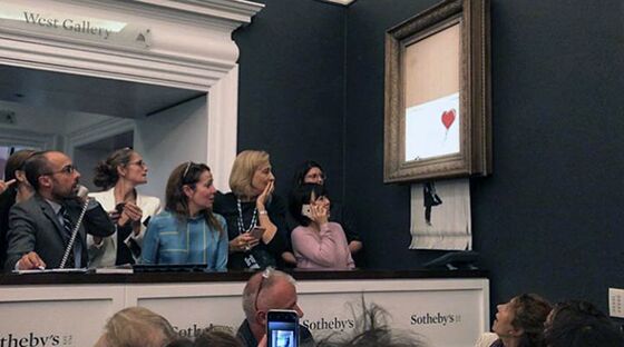 Banksy Delivers the Ultimate Prank at Sotheby's Auction