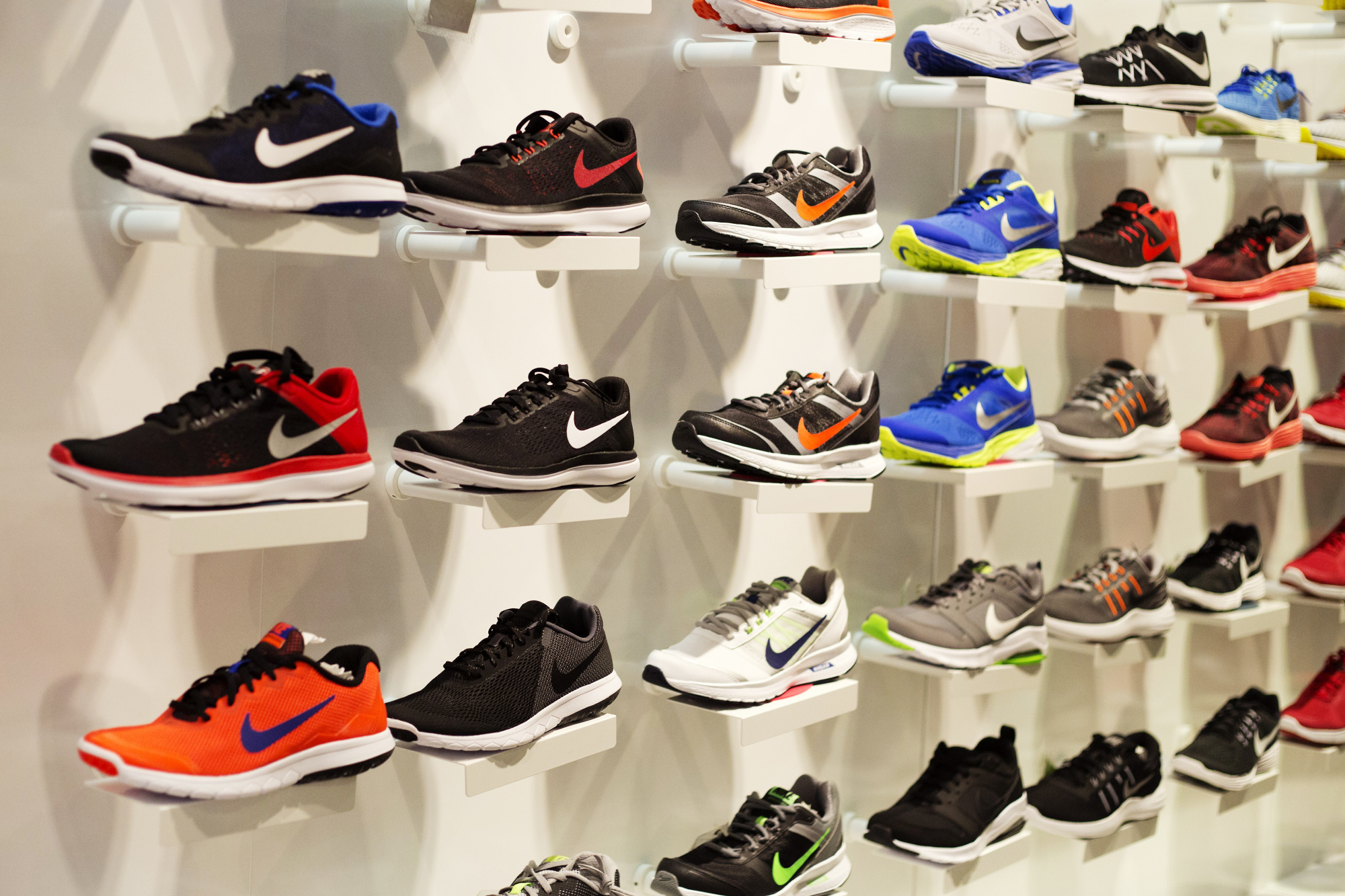 Inside A Nike Inc. Store As The Sports Brand Is Caught in The Crossfire of Trump's Trade Overhaul 