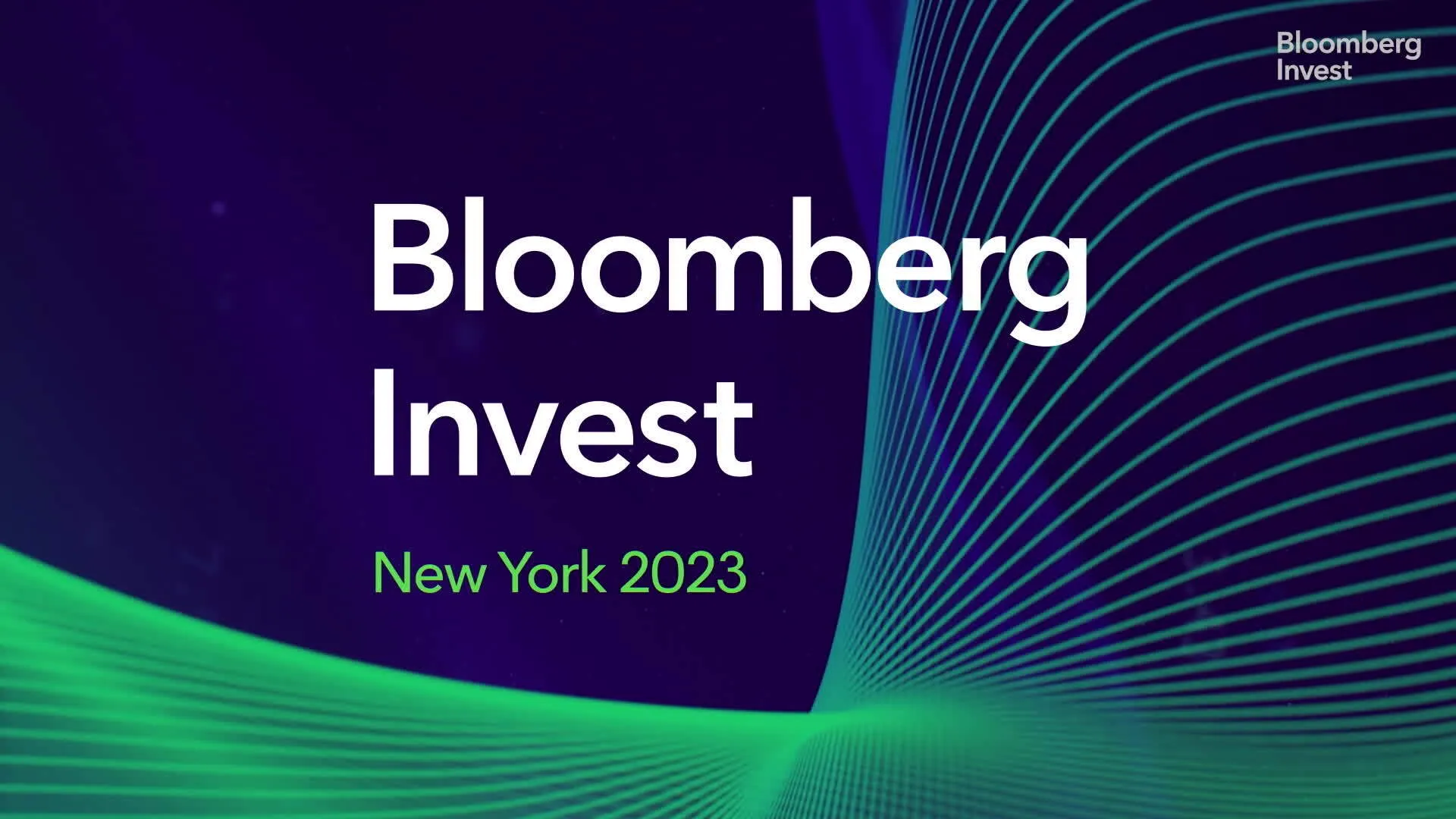 Watch Bloomberg Invest New York 2023 - Bloomberg