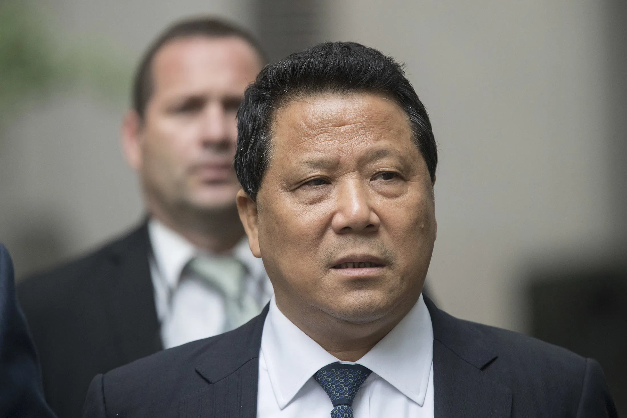 Ng Lap Seng leaves Federal court in Manhattan, on July 27.
