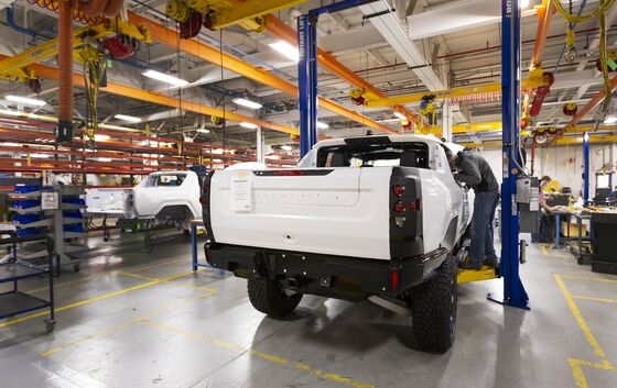 GM’s $27 Billion Electric Bet Begins With Bad-Boy Hummer Truck