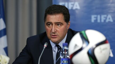 The FIFA Chairman of Audit and Compliance Domenico Scala talks to the media during a FIFA press conference on Dec. 19, 2014 in Marrakech, Morocco.