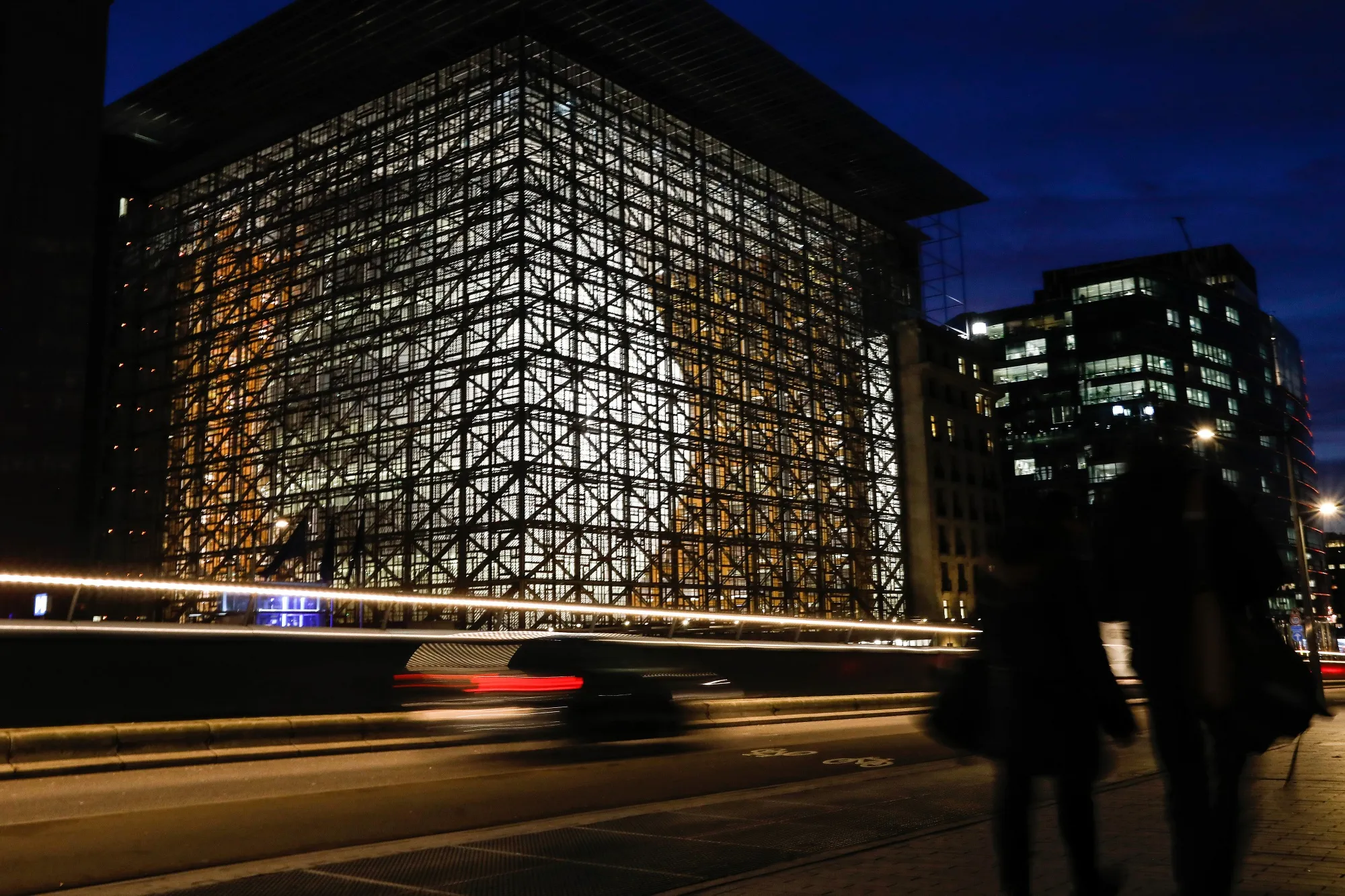 European Union Headquarters Ahead of Crucial U.K. Parliament Brexit Vote 