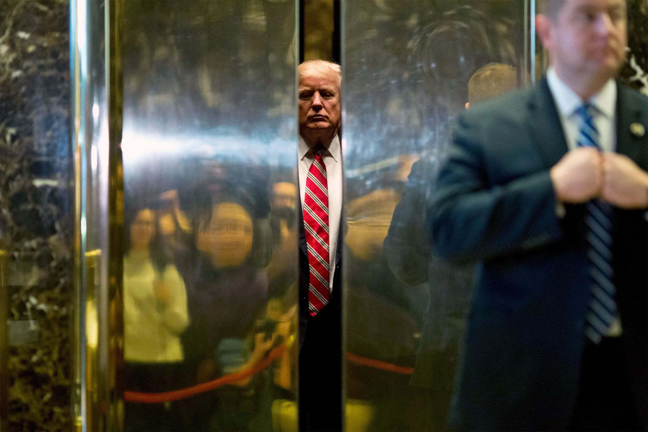 Donald Trump at Trump Tower in 2017.