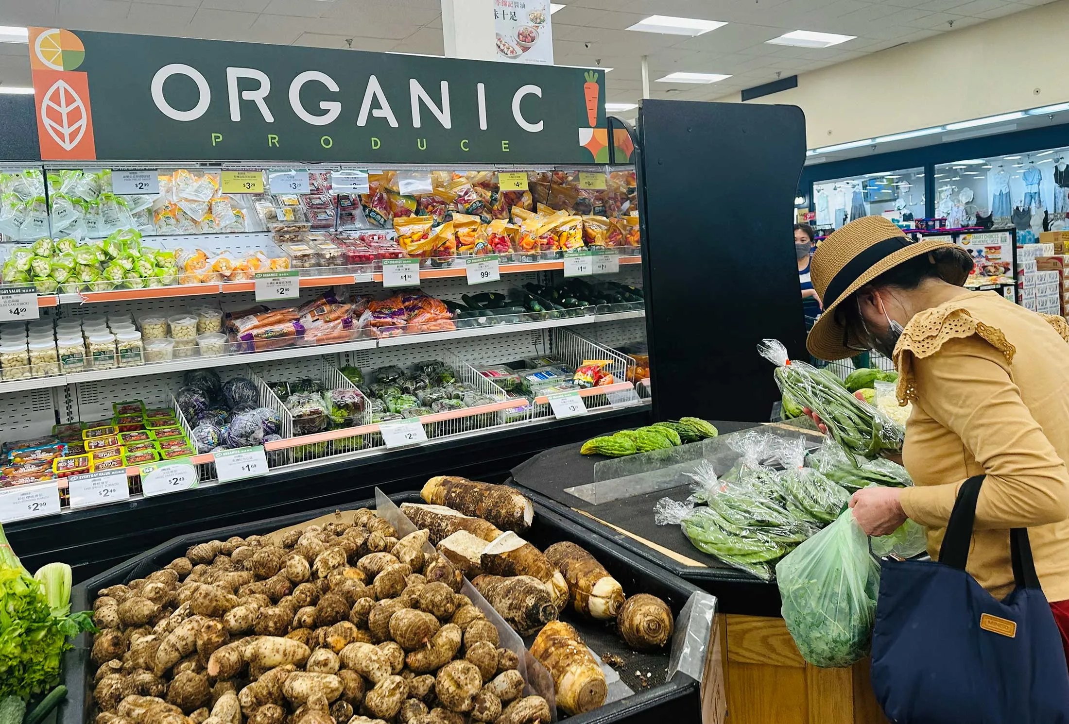 A supermarket in Alhambra, California.