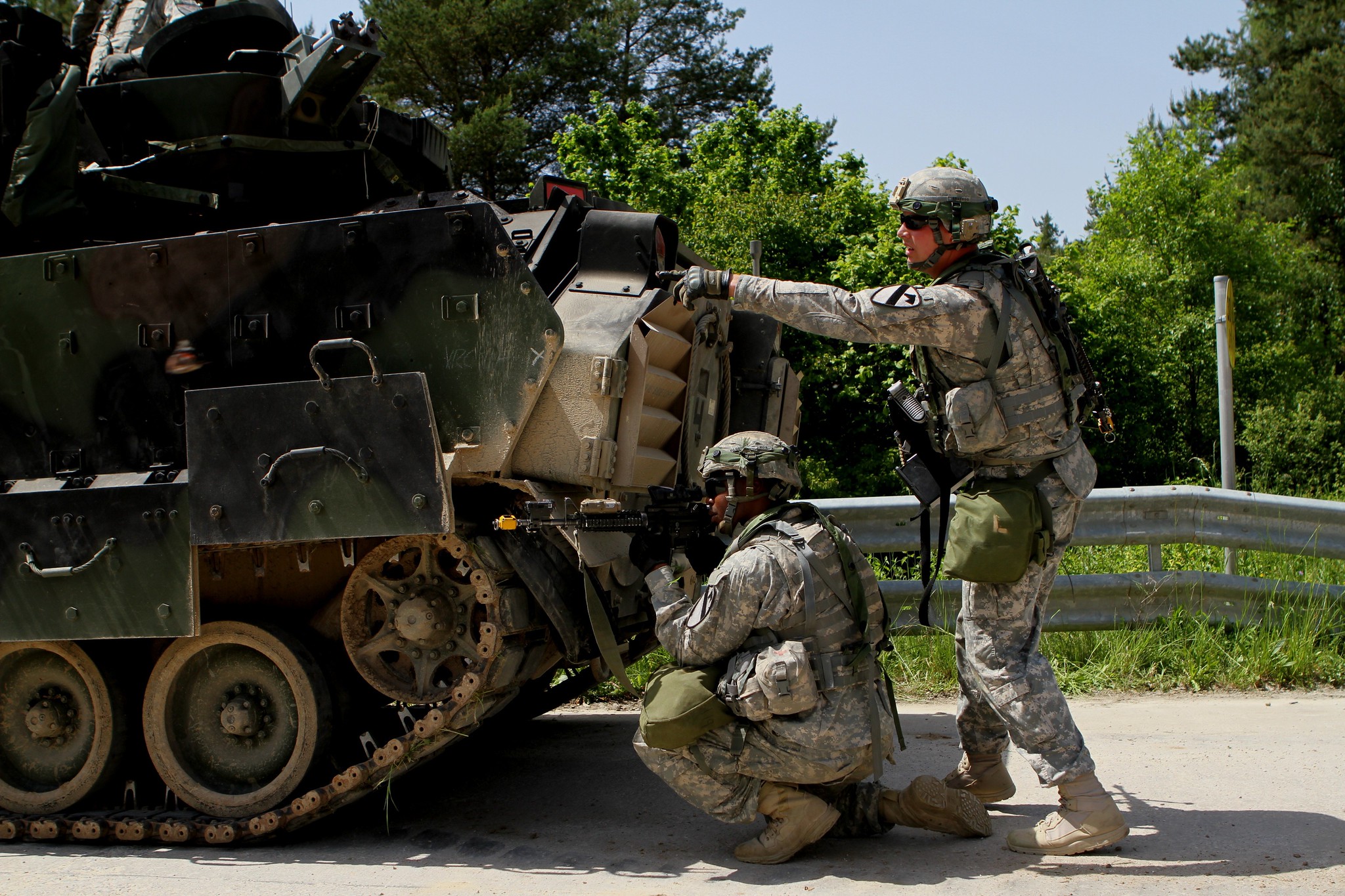 U.S. soldiers take part in a training exercise in&nbsp;Hohenfels, Germany.